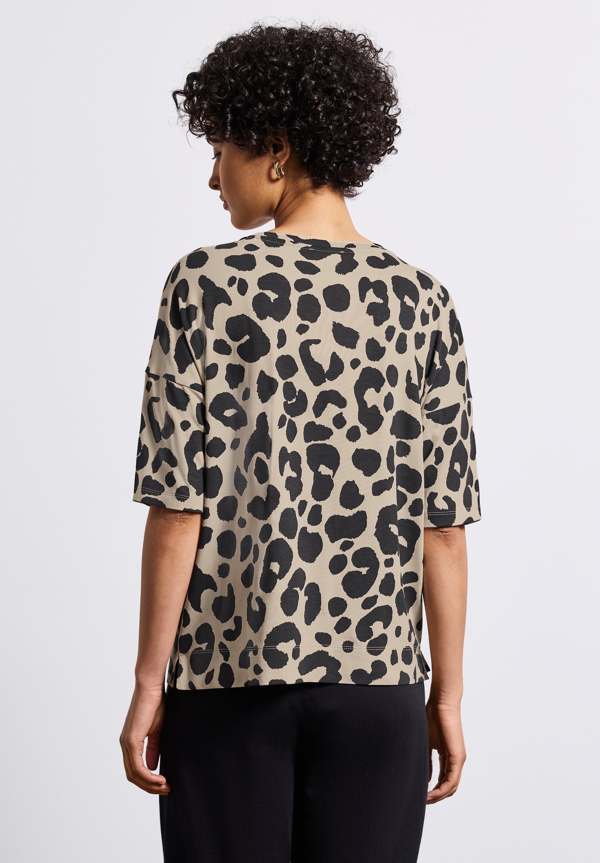 Street One Kurzarmshirt Damen Animal Print Moderner Look