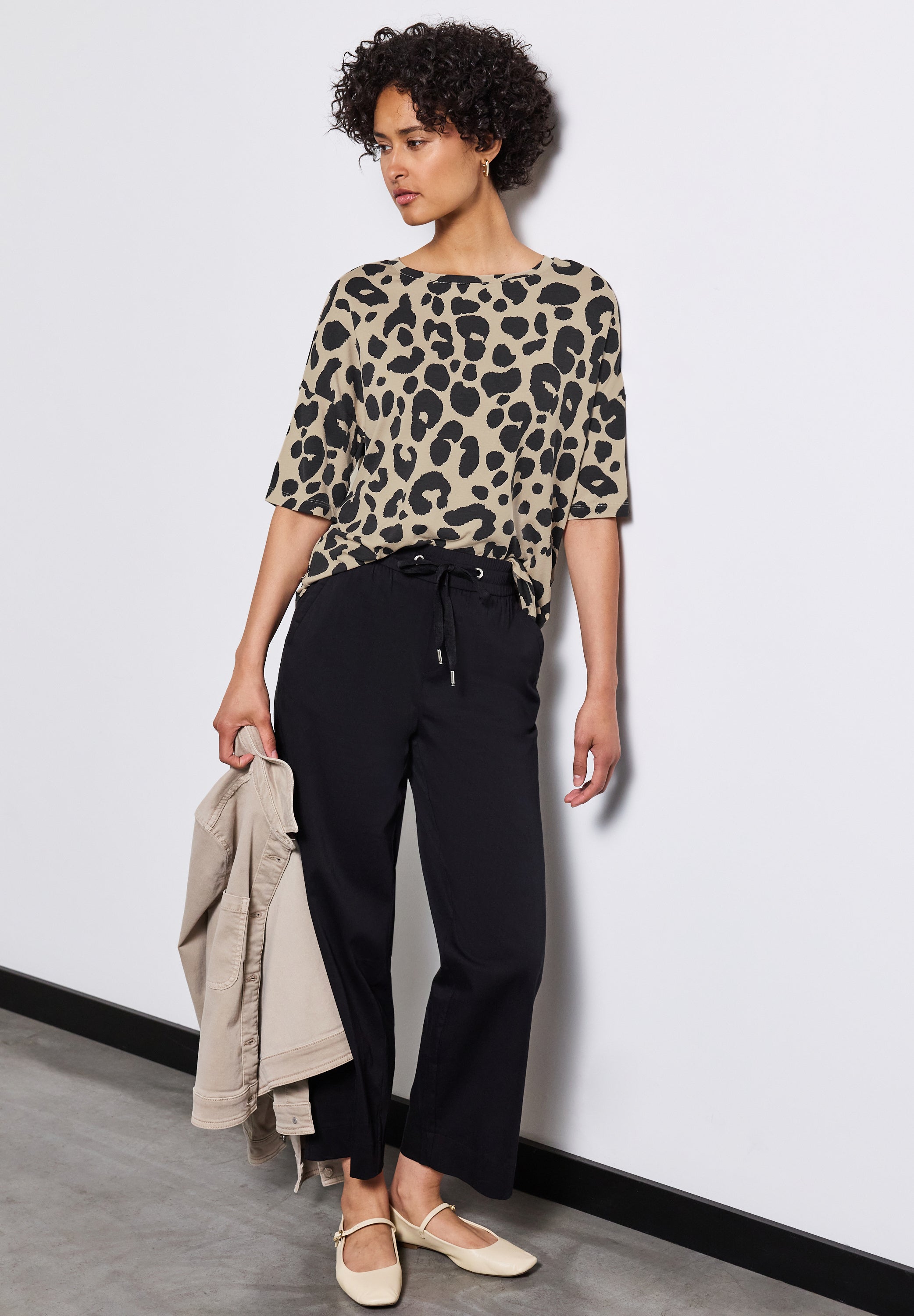 Street One Kurzarmshirt Damen Animal Print Moderner Look