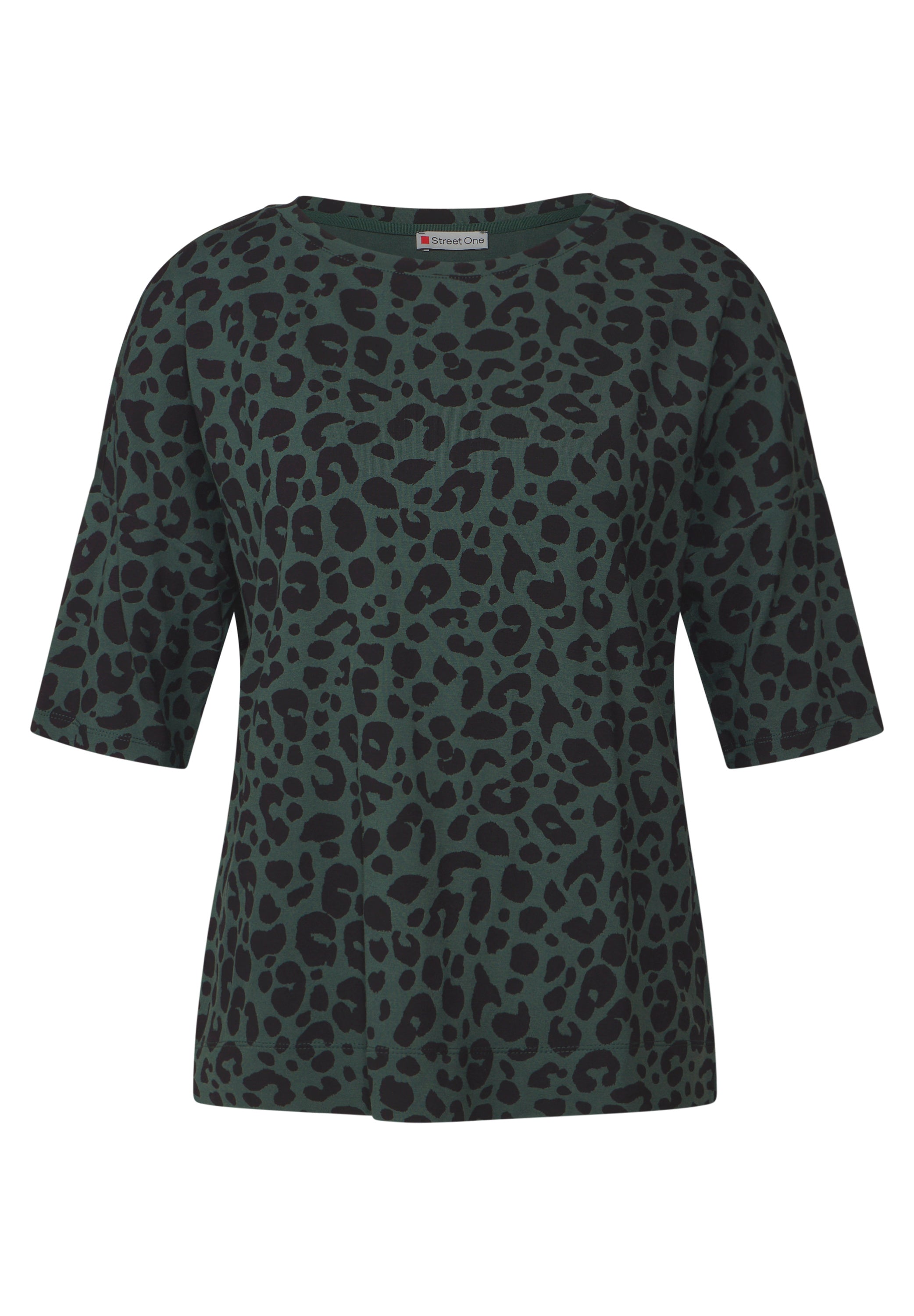 Street One Kurzarmshirt Damen Animal Print Moderner Look