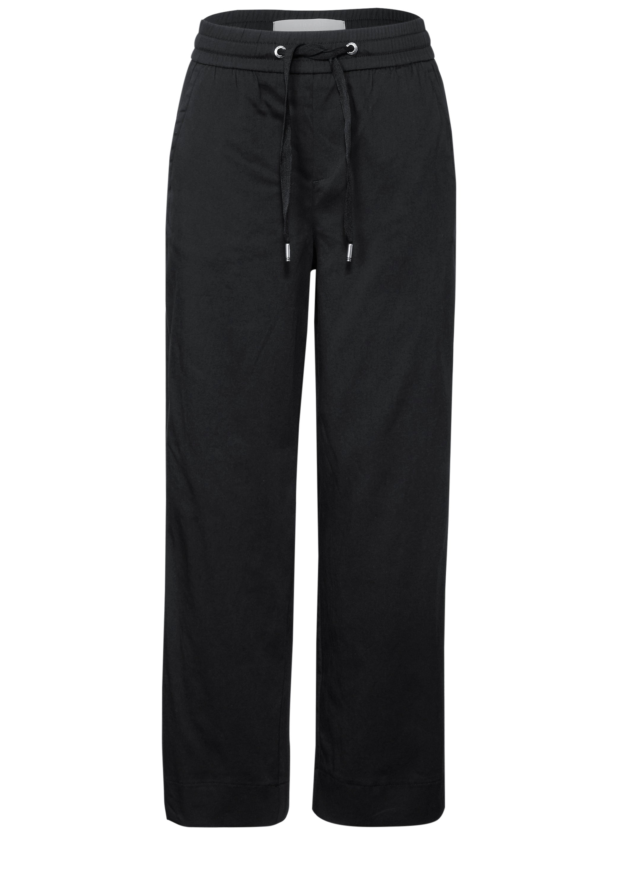 Street One Damen Hose Casual Fit High Waist Straight Legs Bequem