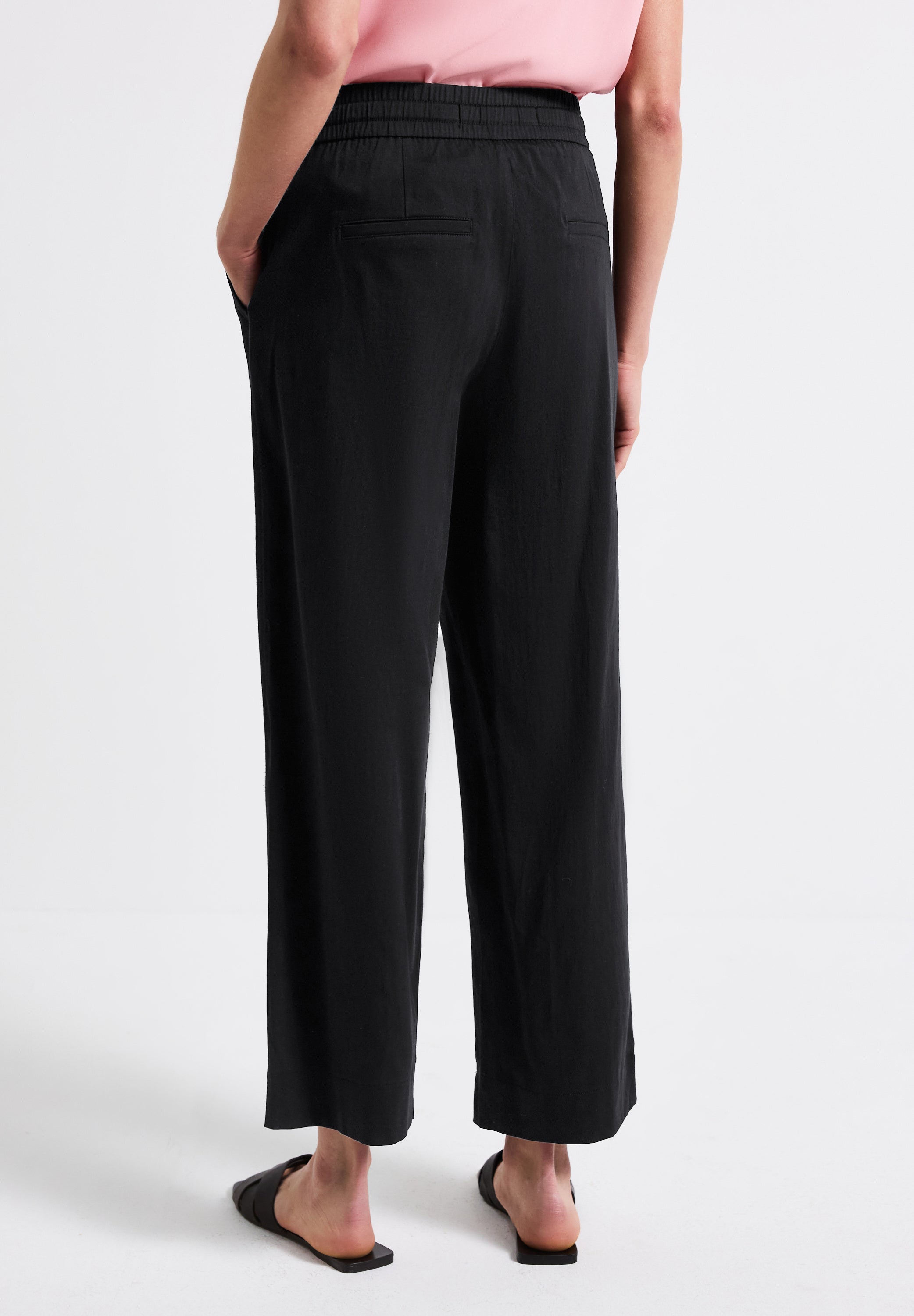 Street One Damen Hose Casual Fit High Waist Straight Legs Bequem