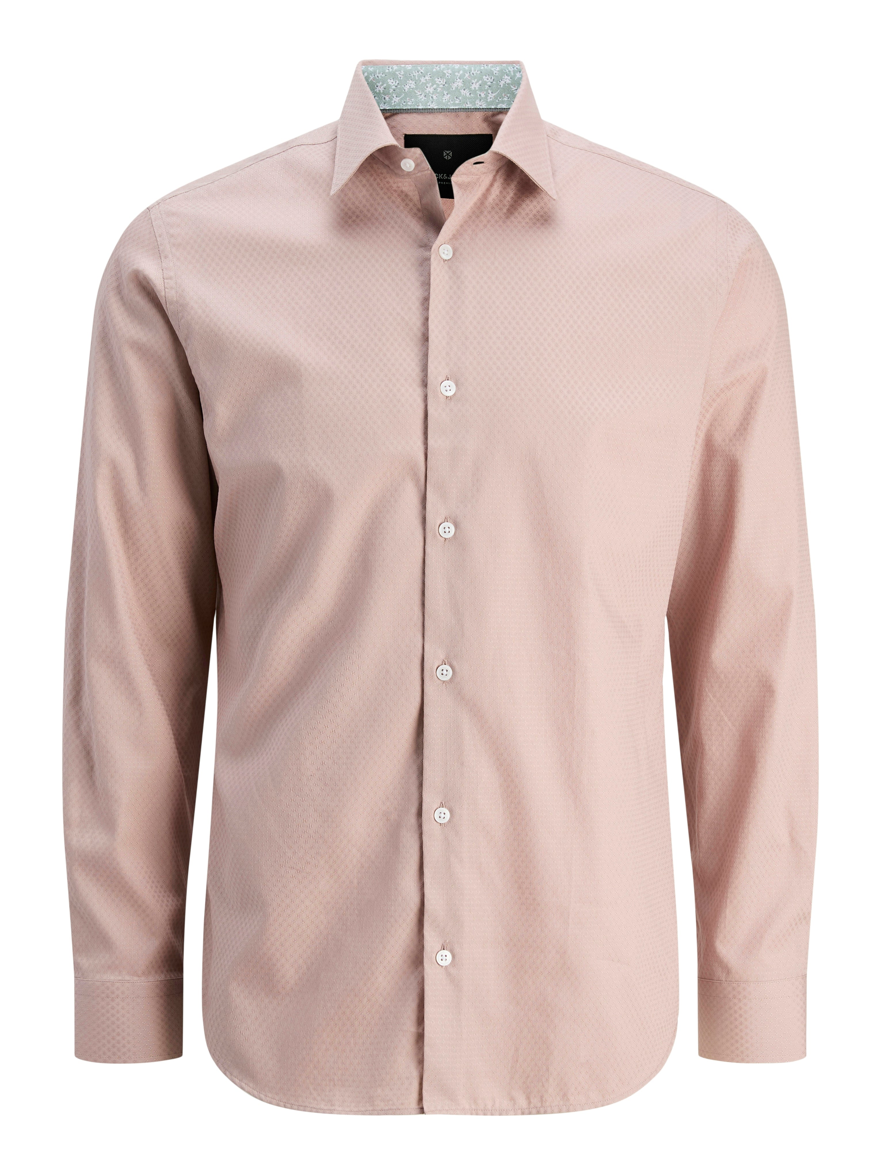 Bestseller Hemd Herren Langarm Hemdkragen adobe rose