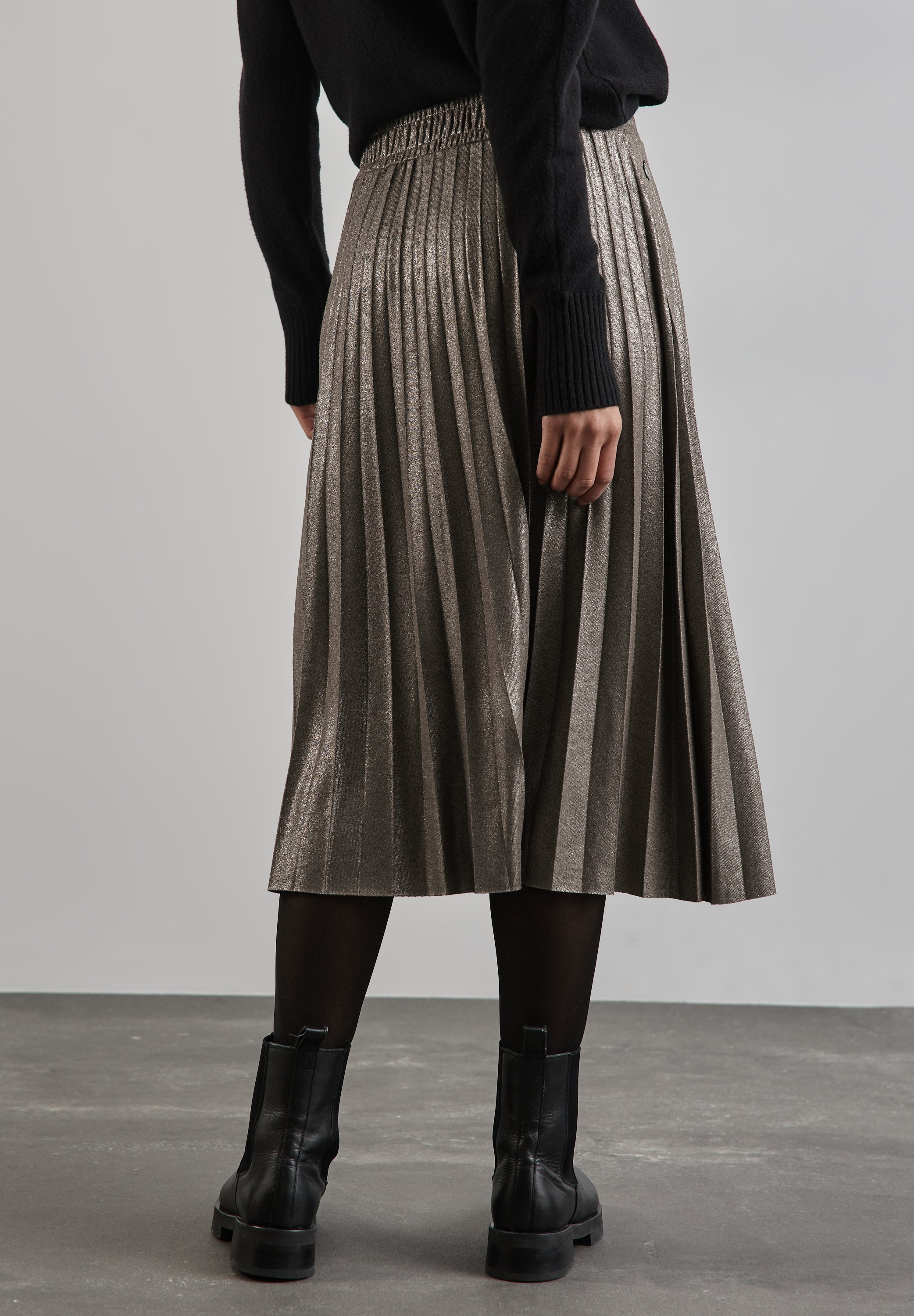 Street One Midi-Rock Damen sparkling beige