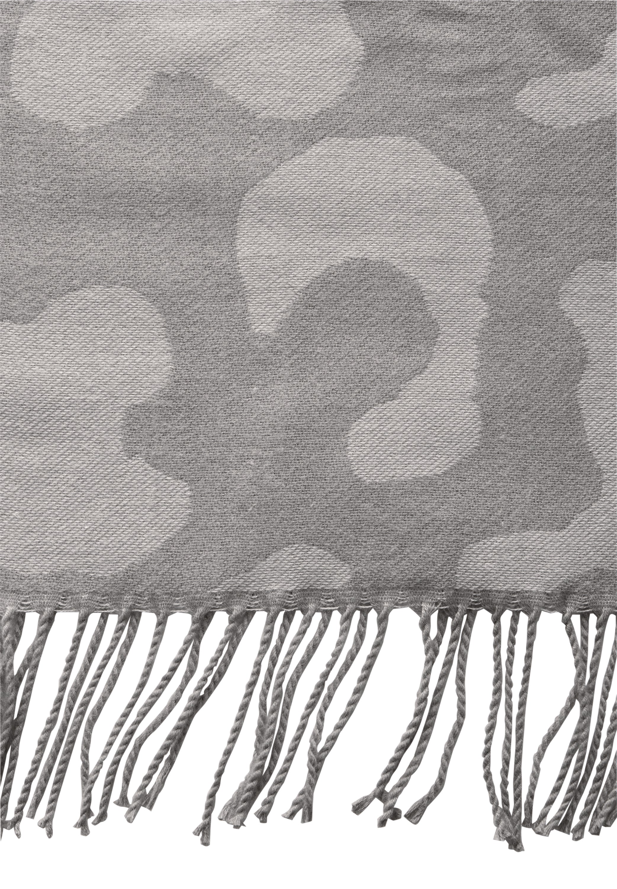 Street One Jacquard Schal Damen Kuschelig Fransen