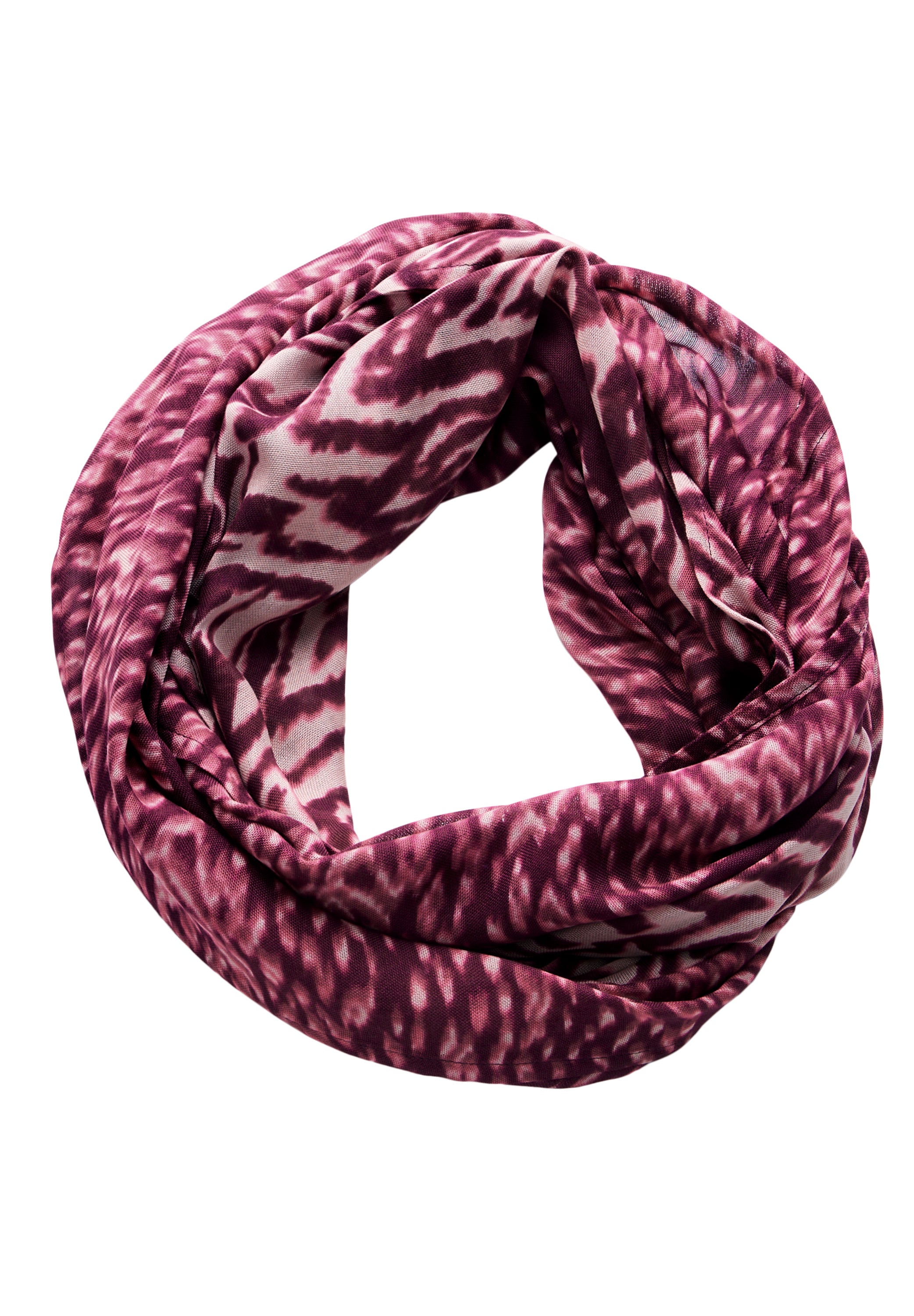 Street One Loop-Schal Damen mulberry red