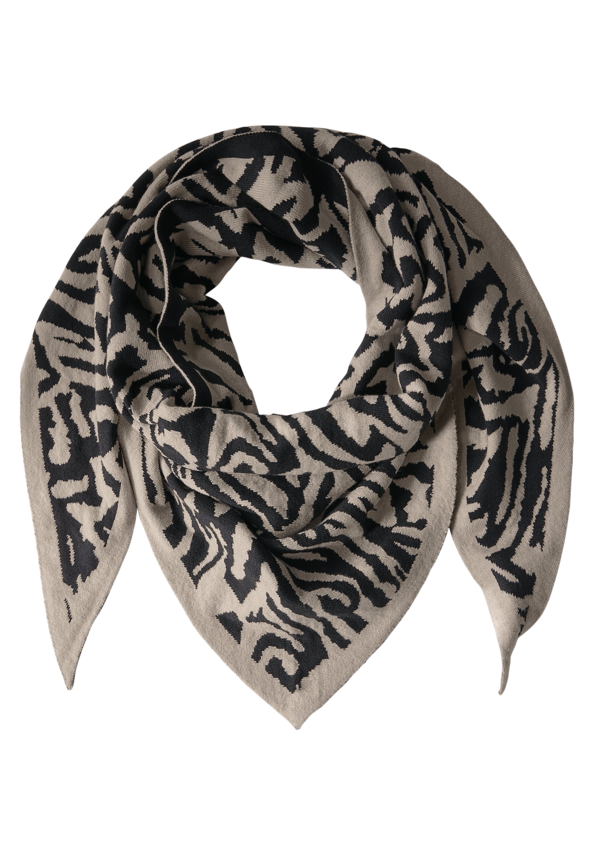 Street One Feinstrick Dreieckstuch Damen Grau