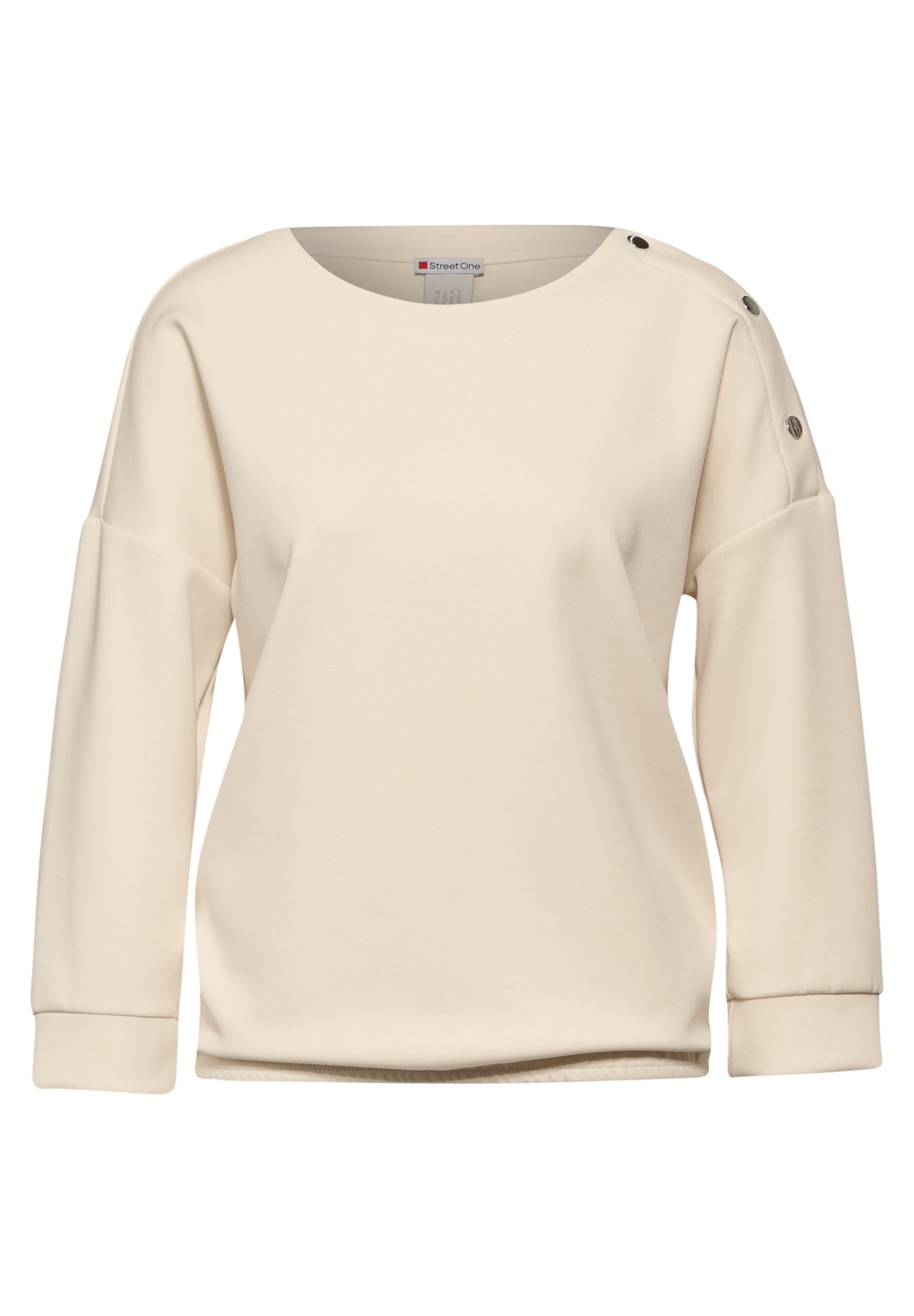 Street One Shirt im Silk Look Damen Elegant mit 3/4 Arm