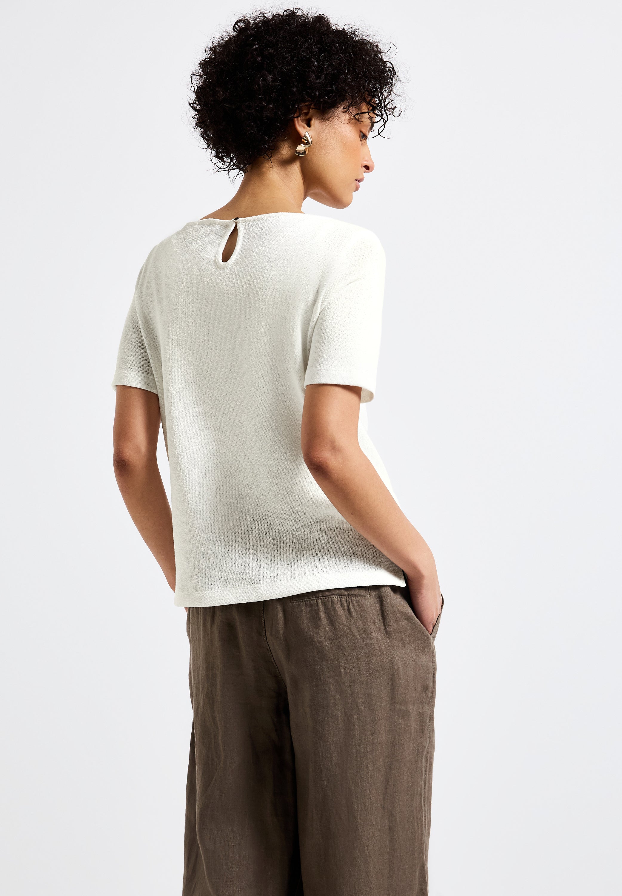 Street One Strick-Look T-Shirt Damen Bequem und Feminin