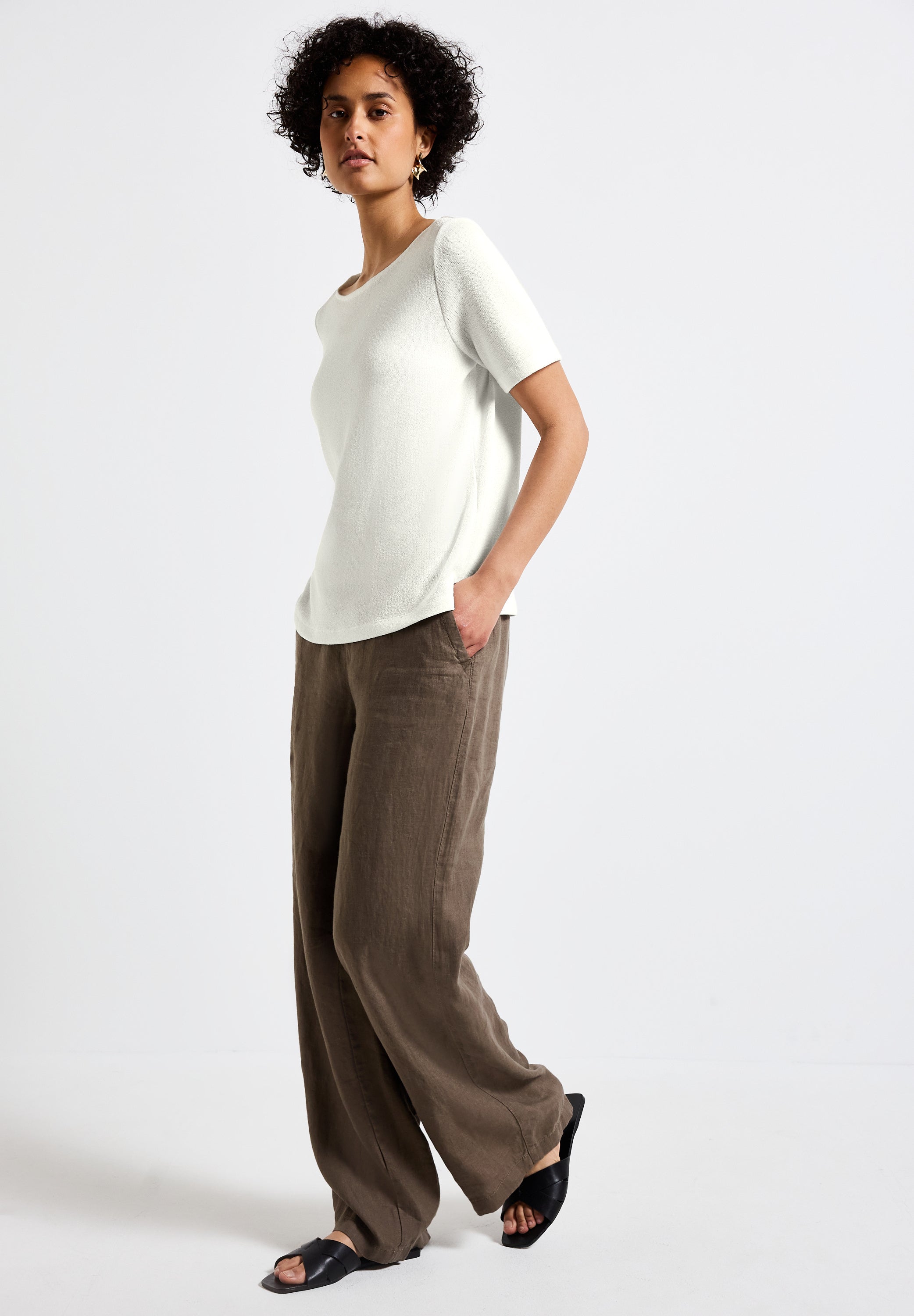Street One Strick-Look T-Shirt Damen Bequem und Feminin
