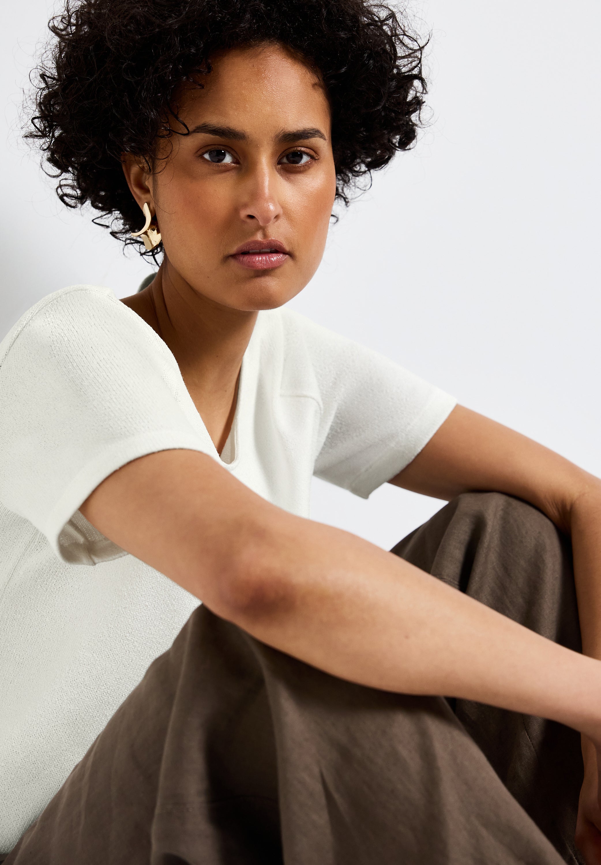 Street One Strick-Look T-Shirt Damen Bequem und Feminin