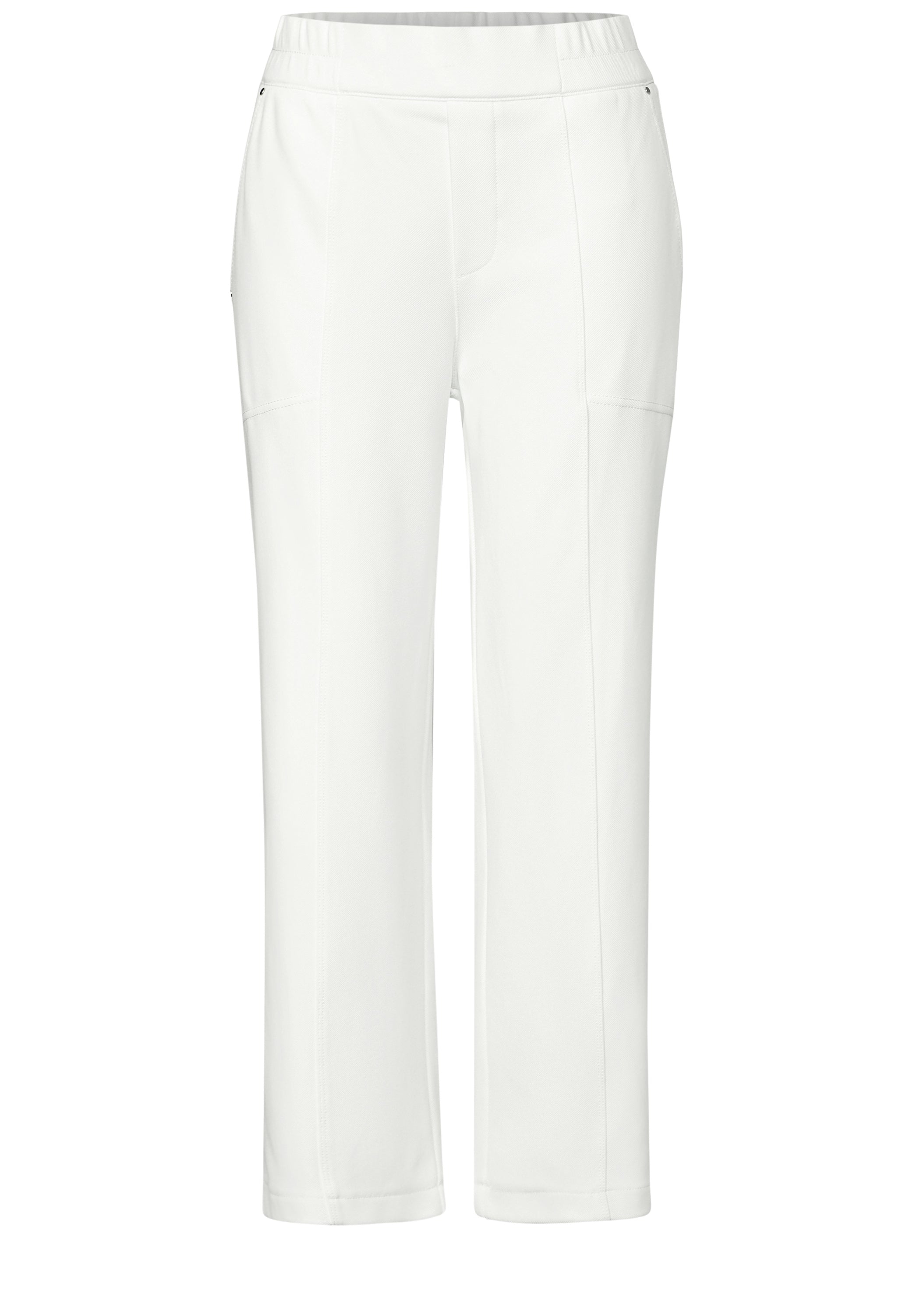 Street One Twill-Hose Straight Leg 7/8 Damen High Waist