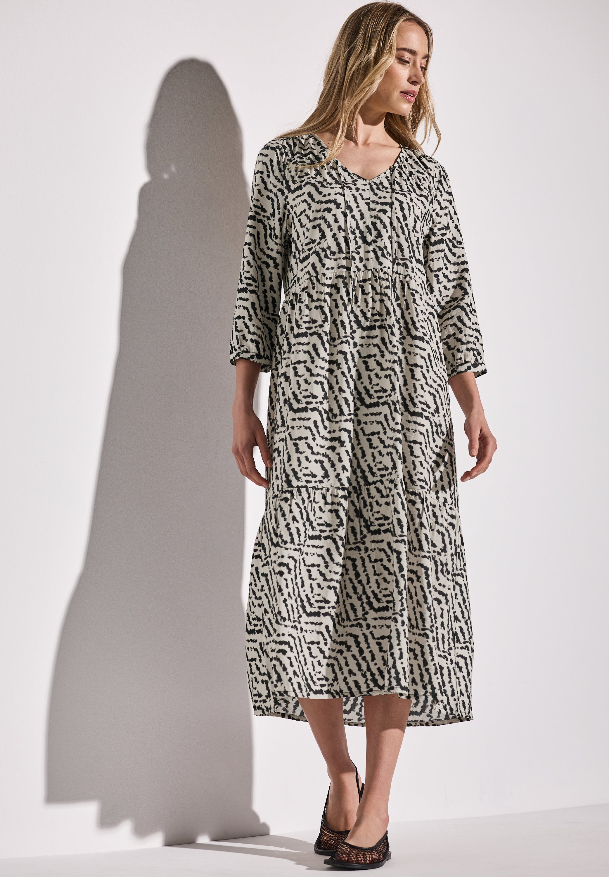 Street One Midi Tunika-Kleid Damen mit grafischem Muster