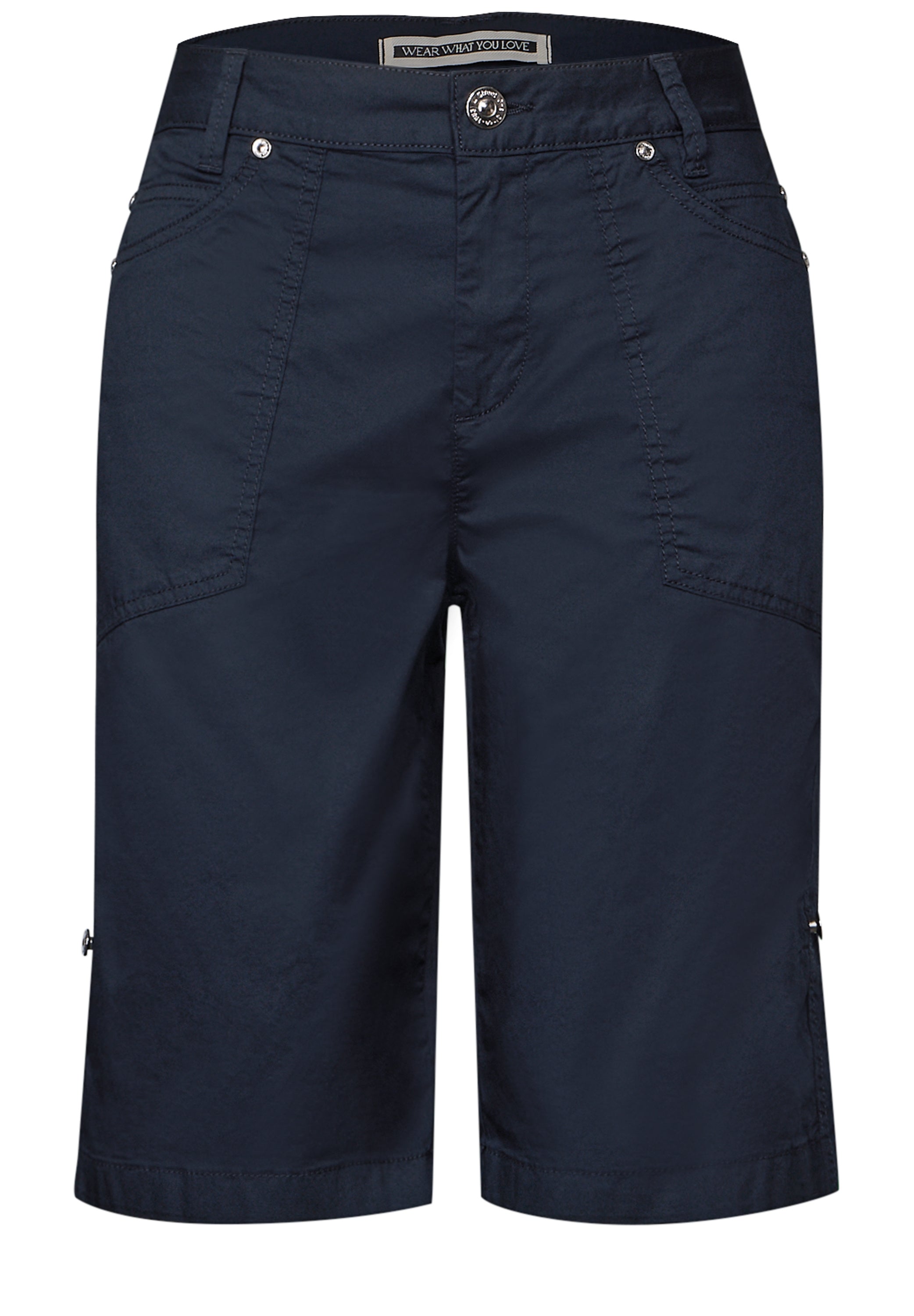 Street One Bermuda Damen Casual Fit Bequem Stretch Baumwolle
