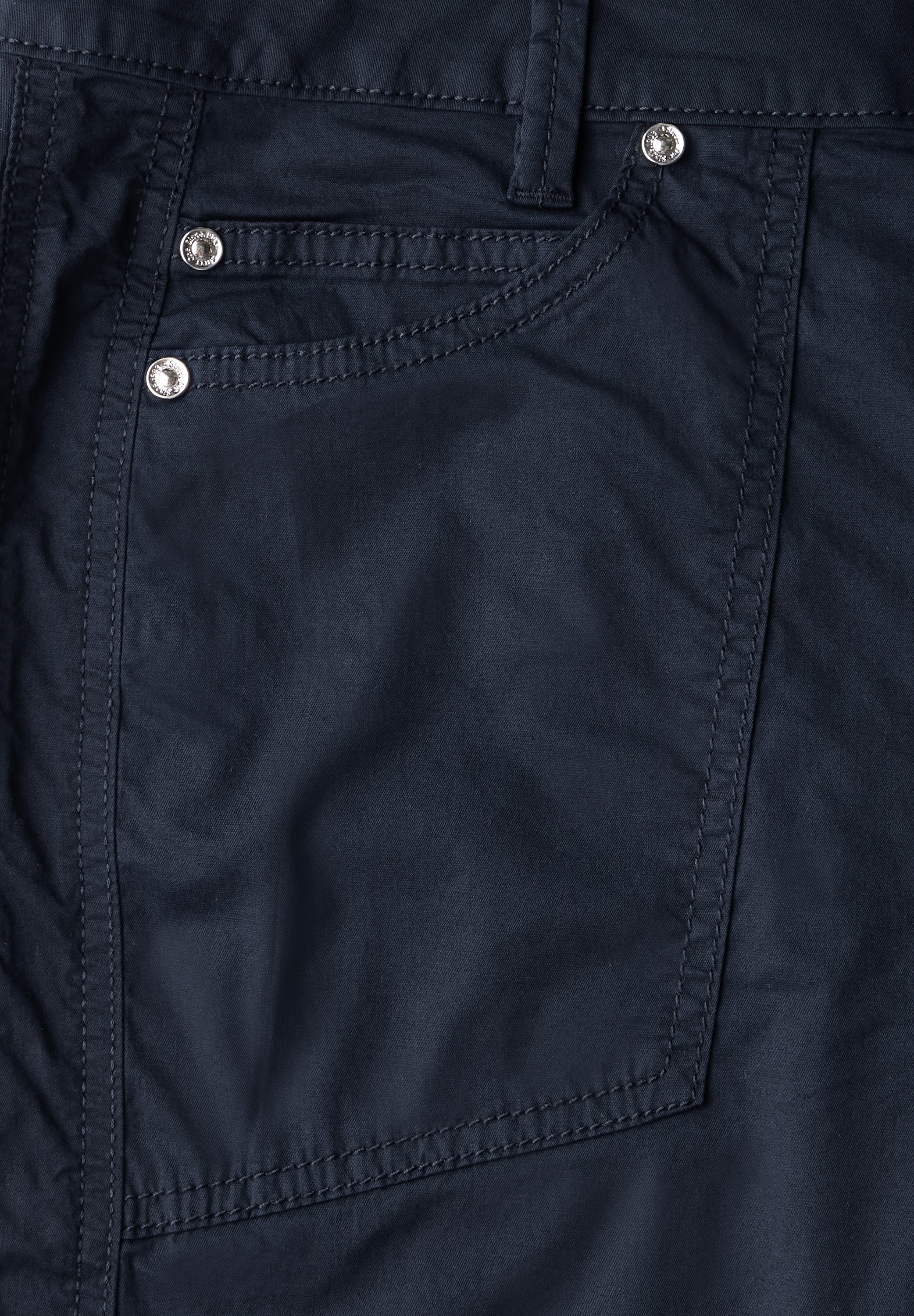 Street One Bermuda Damen Casual Fit Bequem Stretch Baumwolle