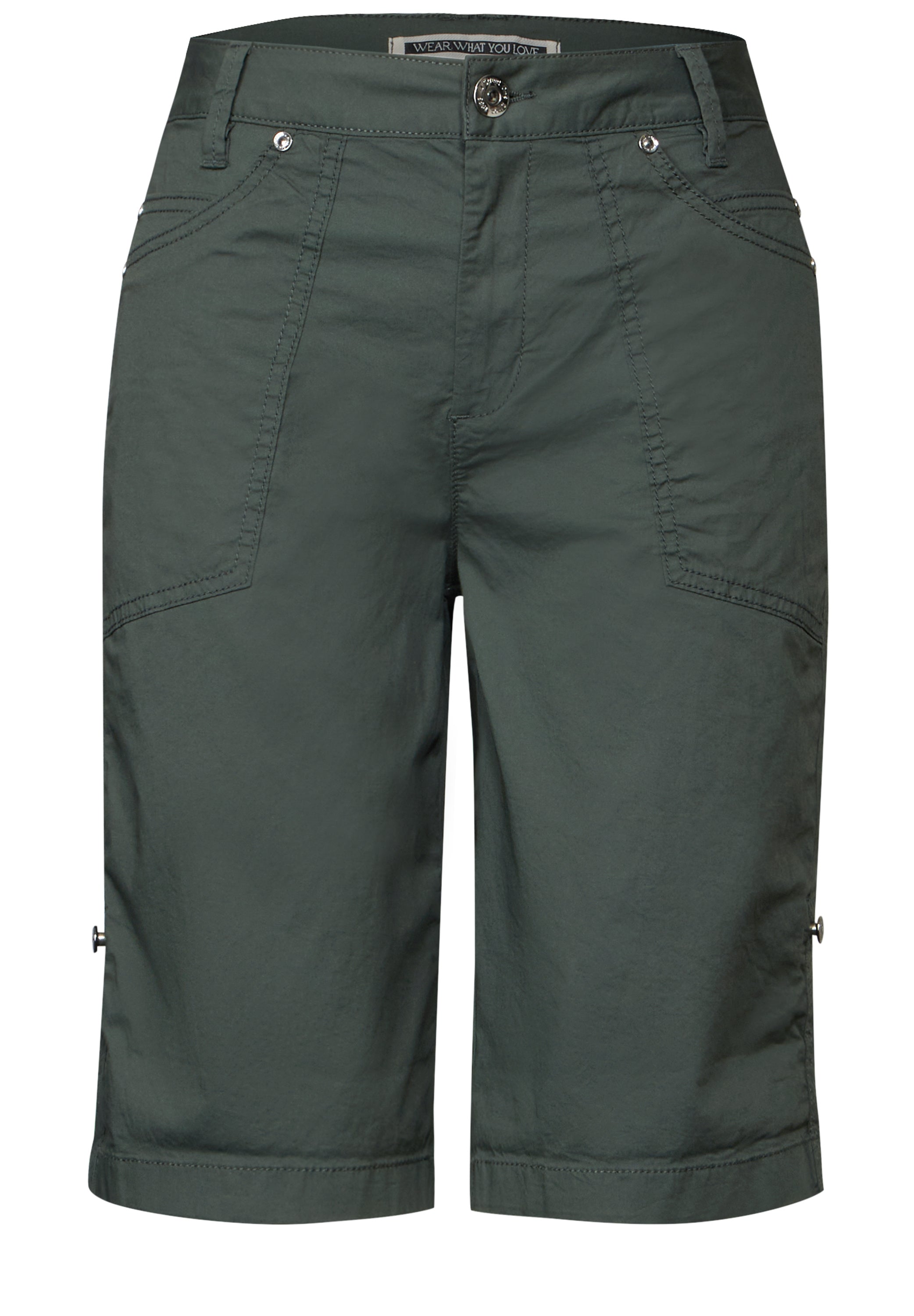 Street One Bermuda Damen Casual Fit Bequem Stretch Baumwolle
