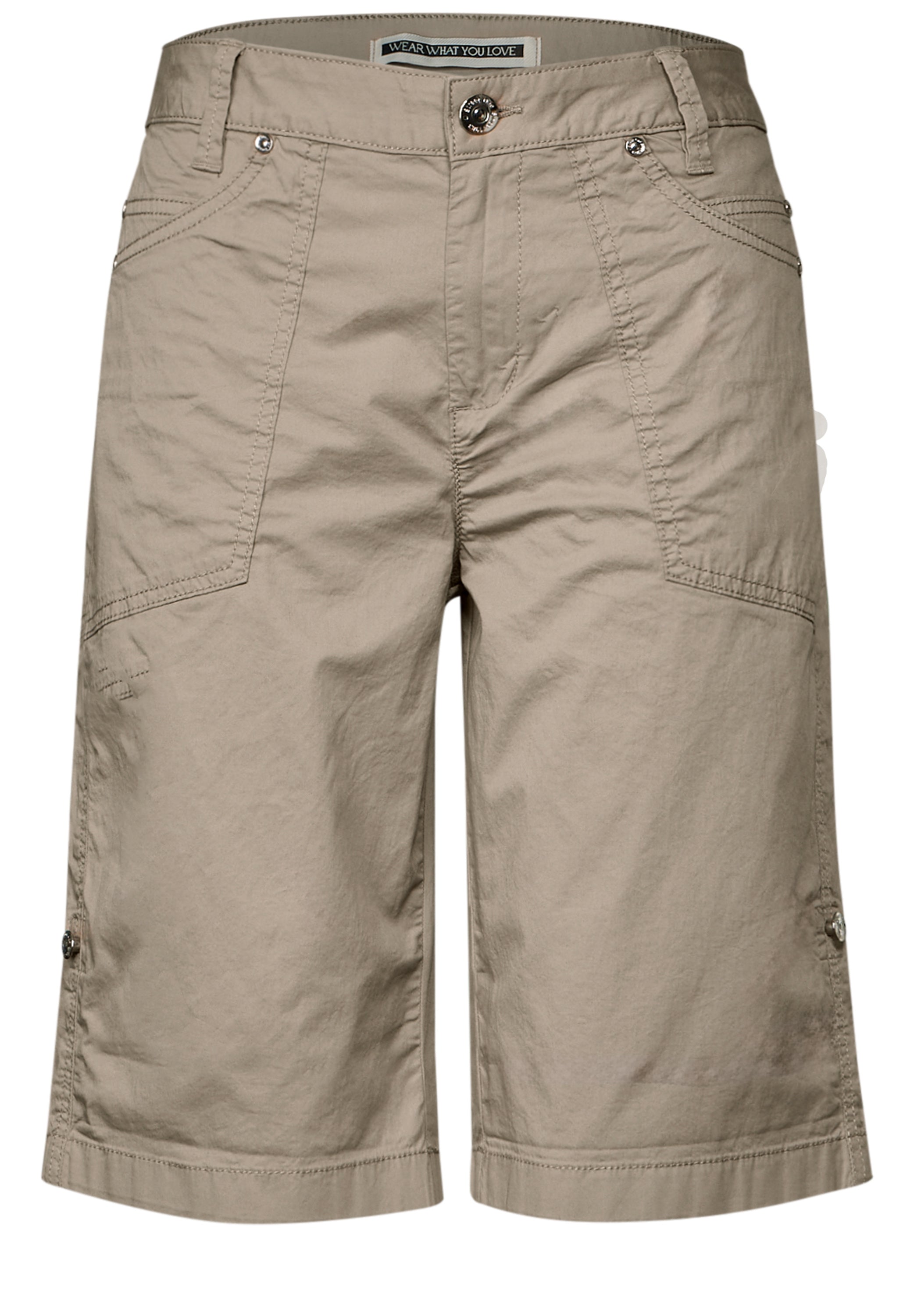 Street One Bermuda Damen Casual Fit Bequem Stretch Baumwolle
