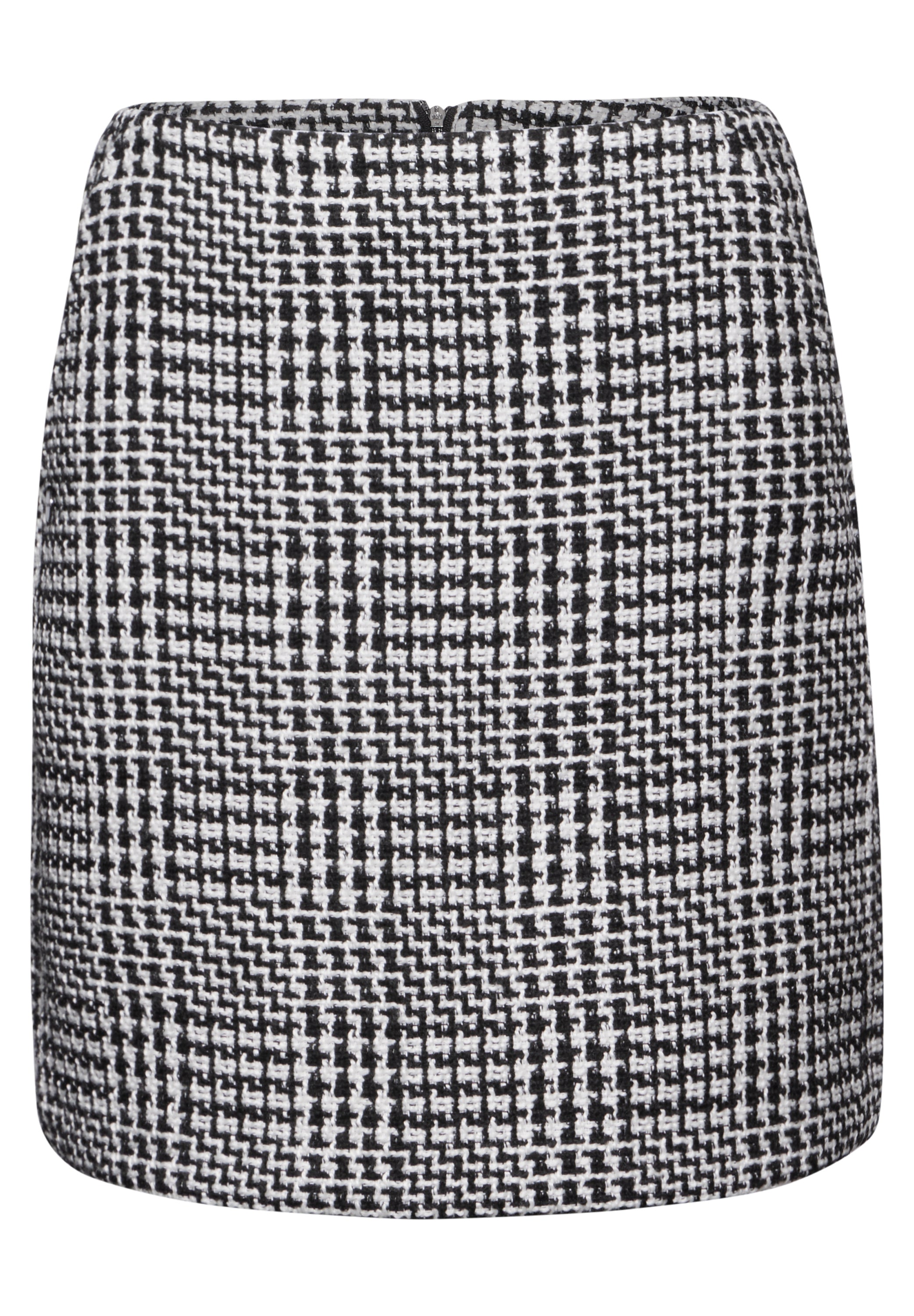 Karierter Bouclé-Rock