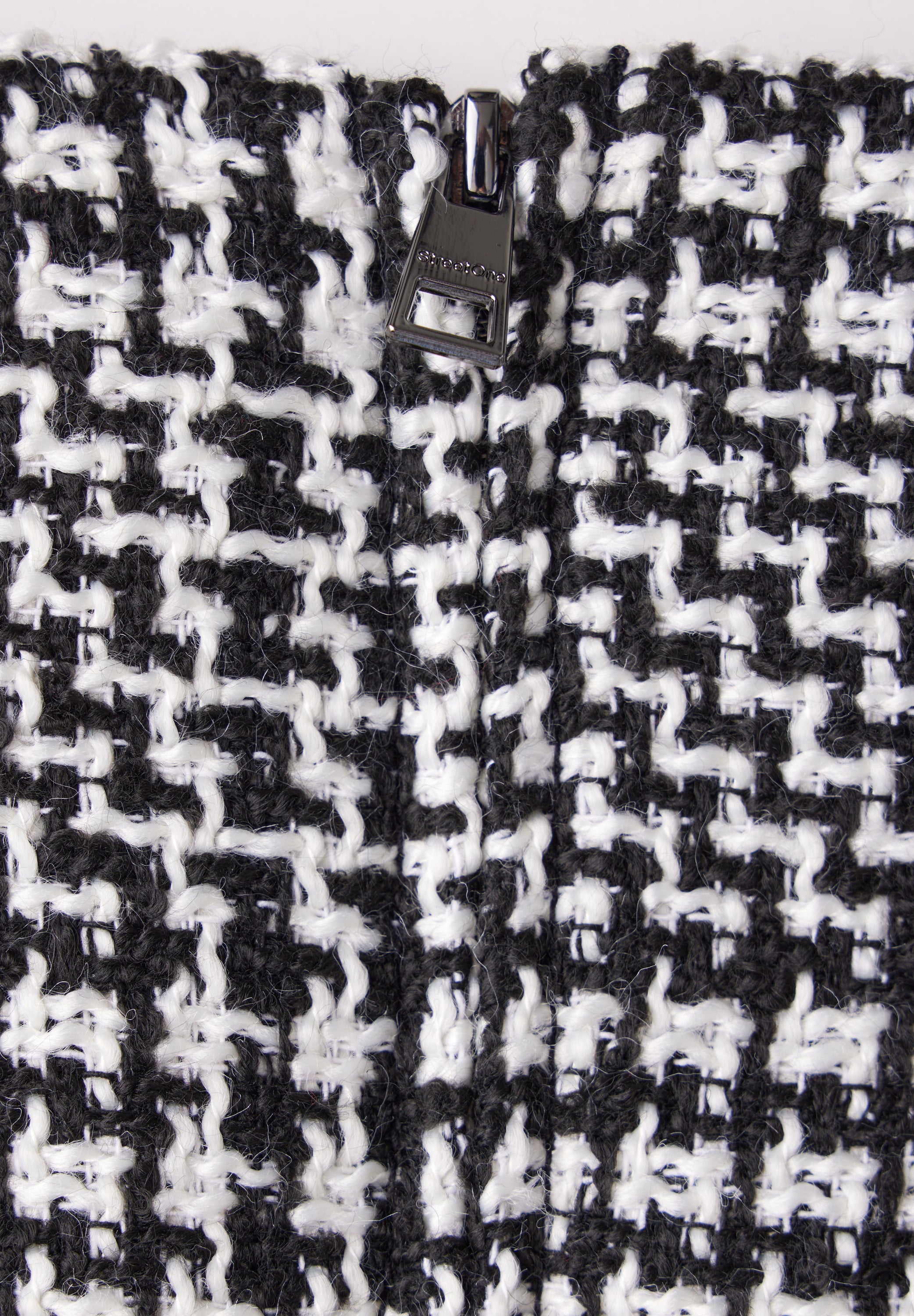 Street One Bouclé-Rock Damen Kariert mit Bouclé-Struktur