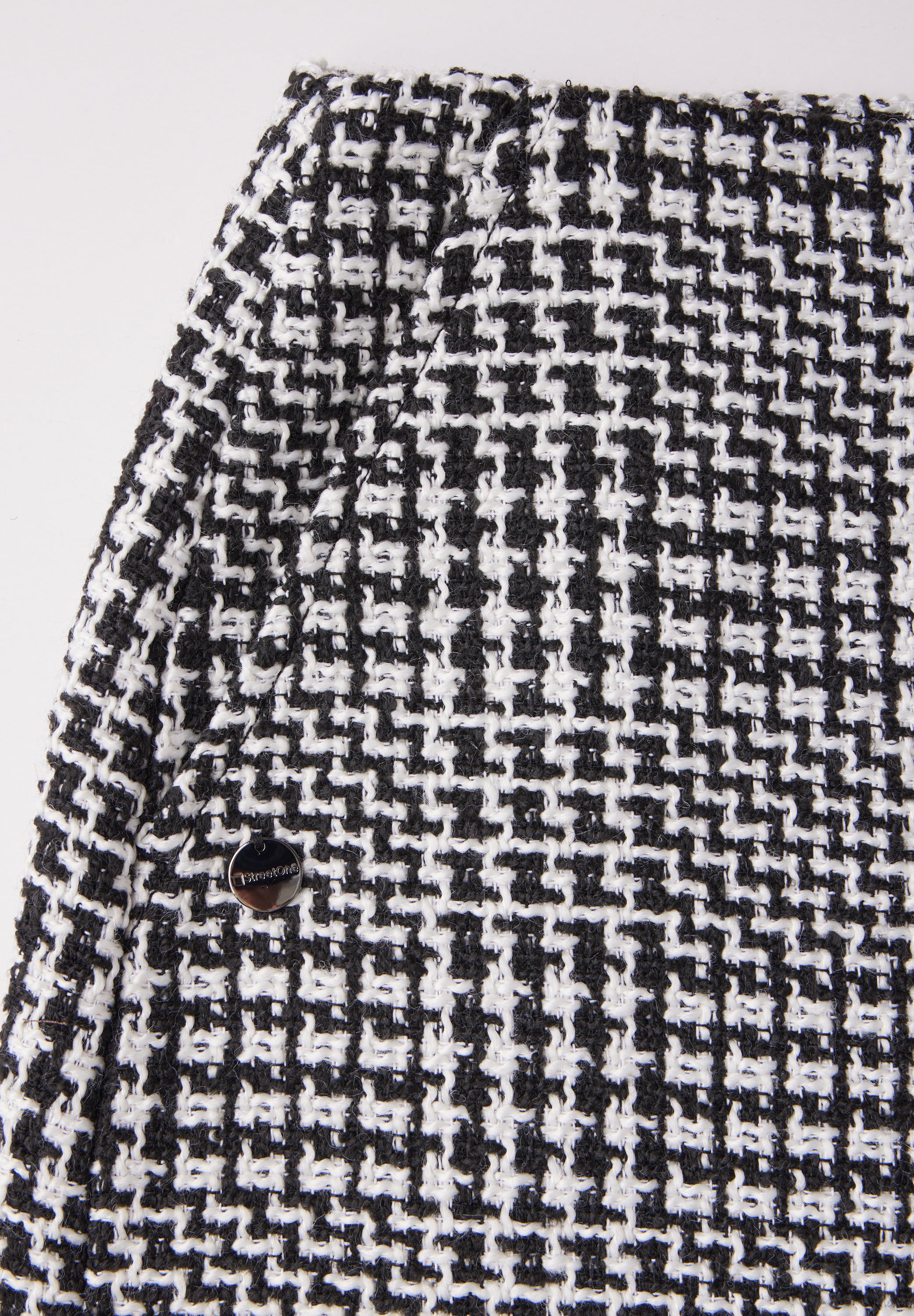 Street One Bouclé-Rock Damen Kariert mit Bouclé-Struktur