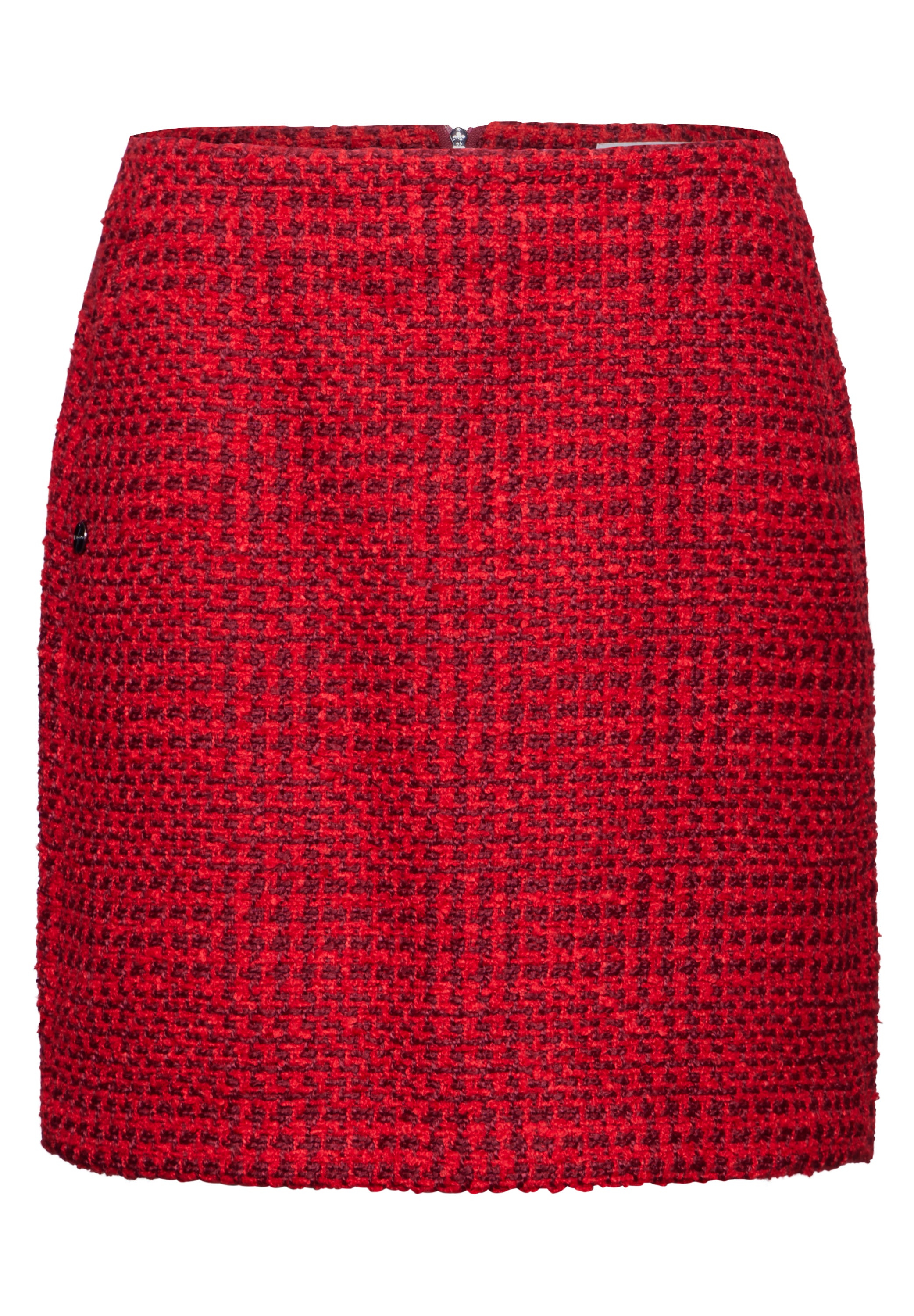 Street One Bouclé-Rock Damen Kariert mit Bouclé-Struktur