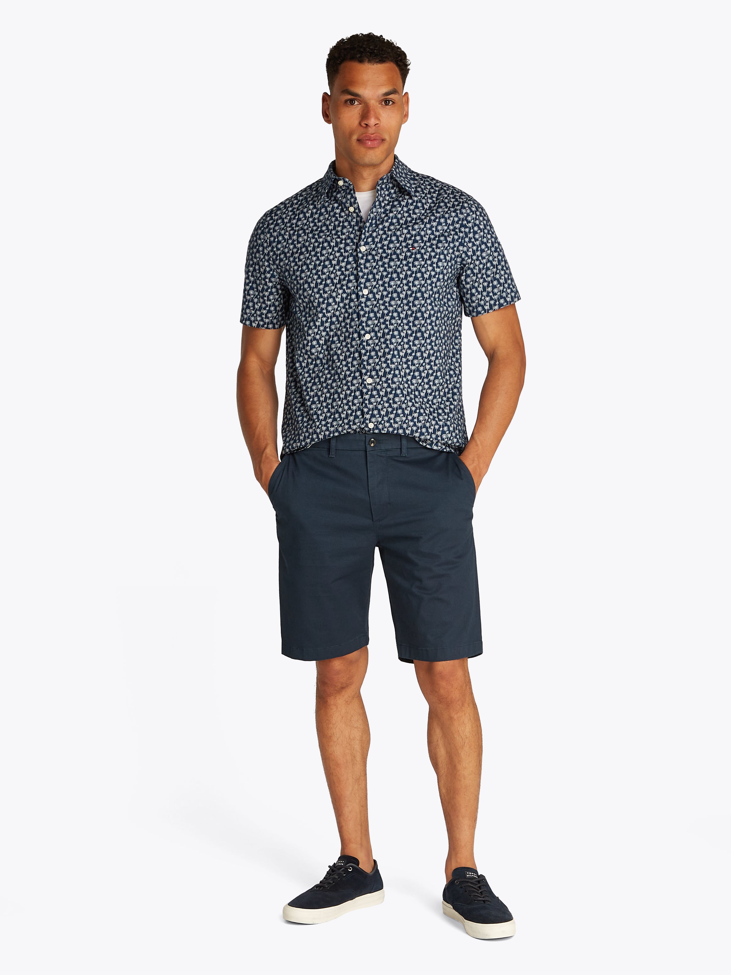 THEUR Harlem Printed Structure Short Herren Komfort Stretch