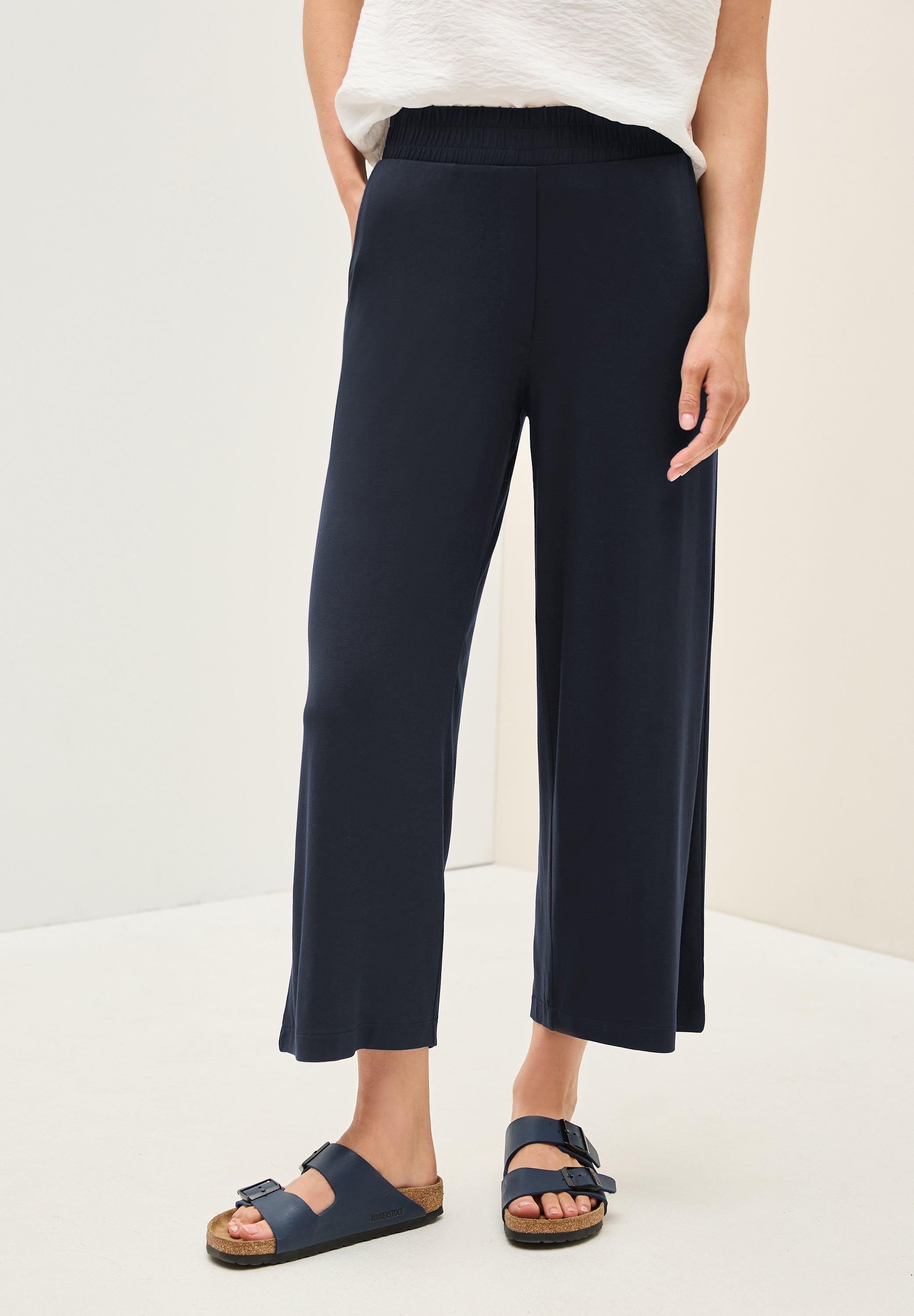 CECIL Wide Leg Jersey-Hose Damen Bequem