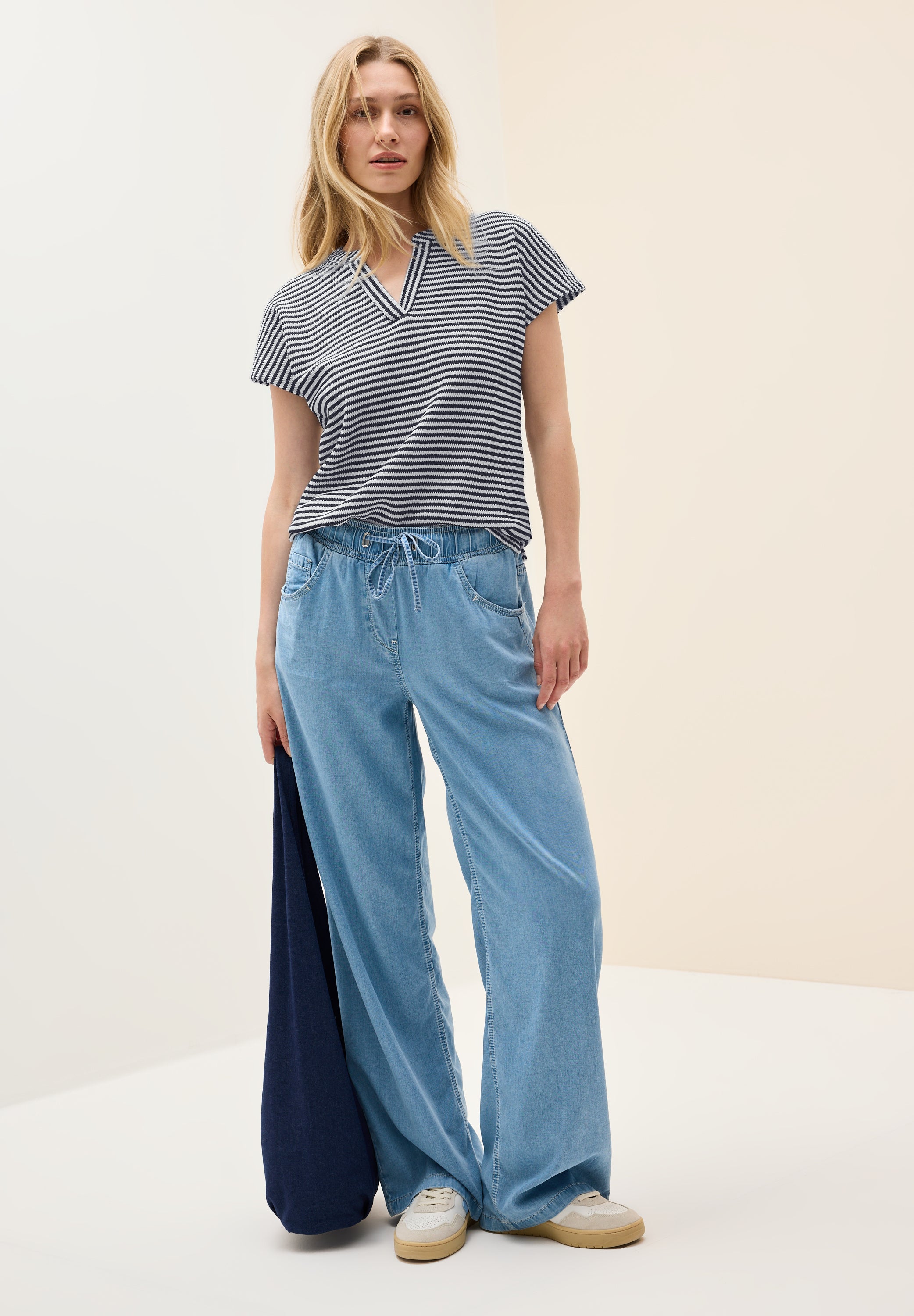 CECIL Strukturshirt Tunika Damen Sommer
