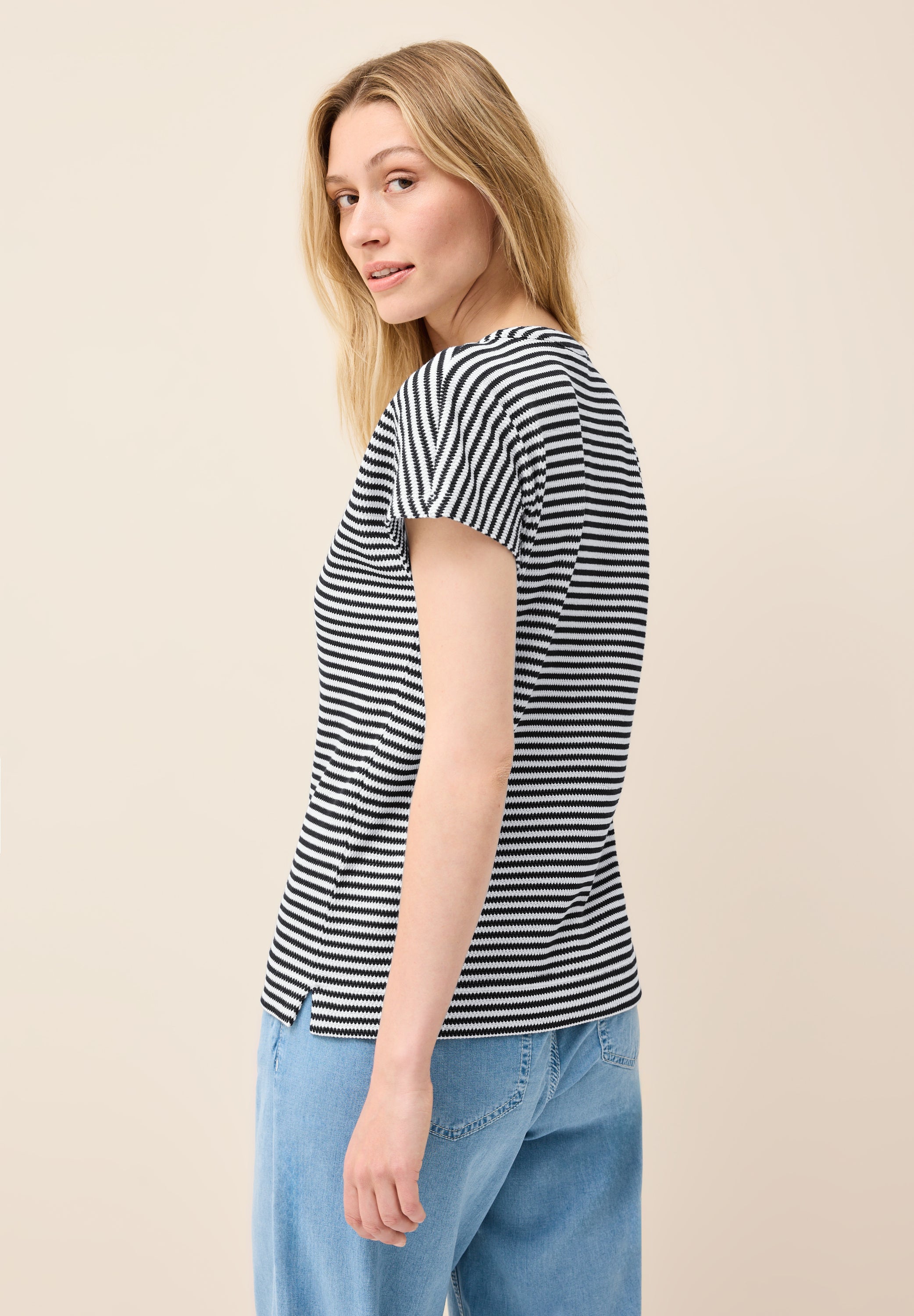 CECIL Strukturshirt Tunika Damen Sommer