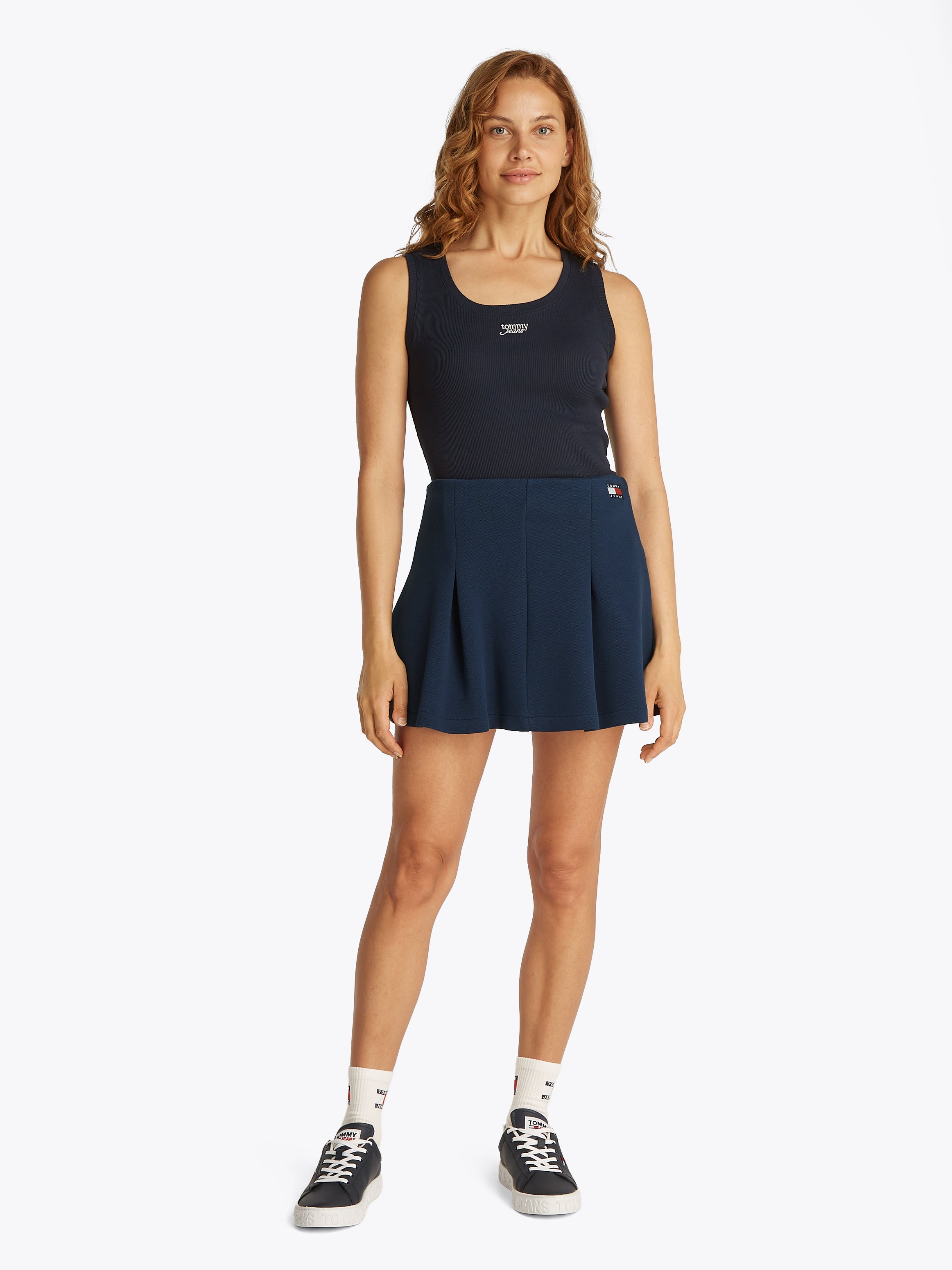 TJW PIQUE BADGE F&F SKIRT EXT Damen Dunkel Nachtblau
