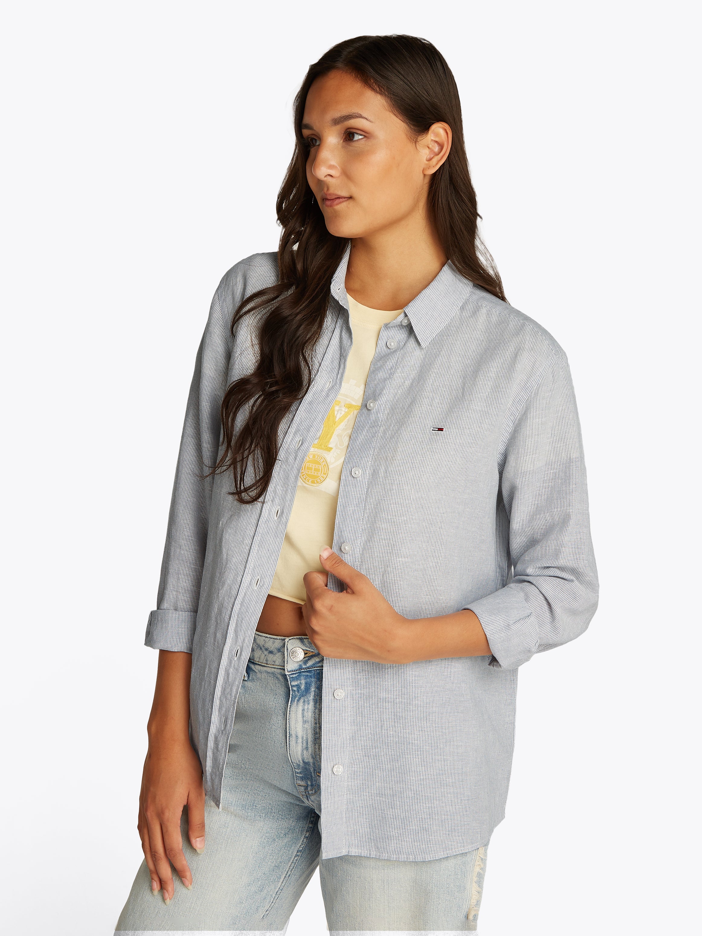 The Urban Realm RLX Linen Shirt Damen Sommerleinenhemd