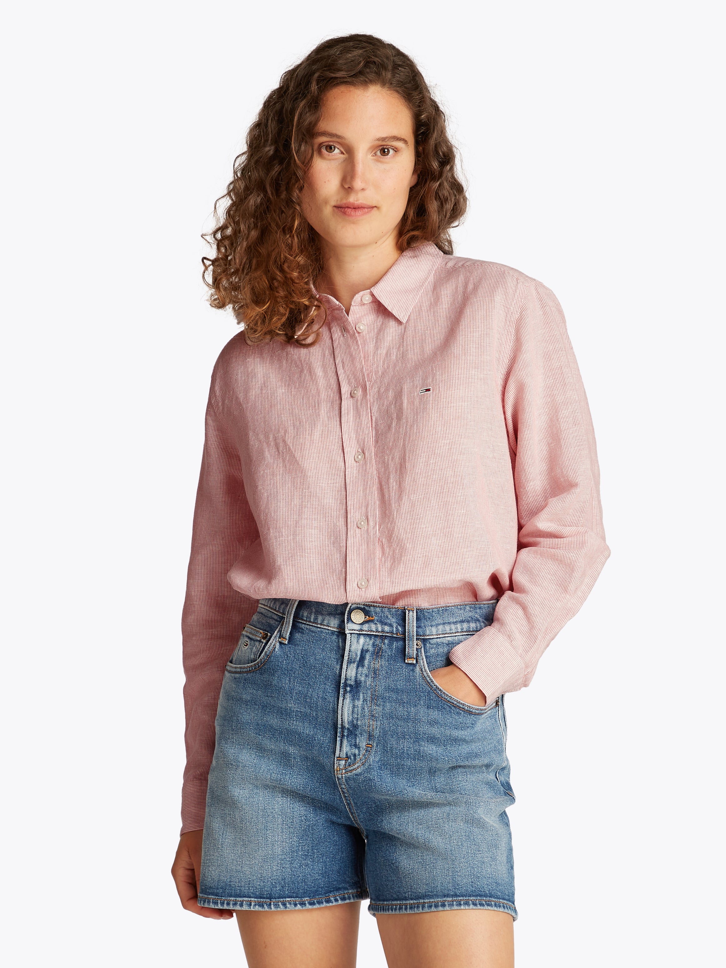 The Urban Realm RLX Linen Shirt Damen Sommerleinenhemd