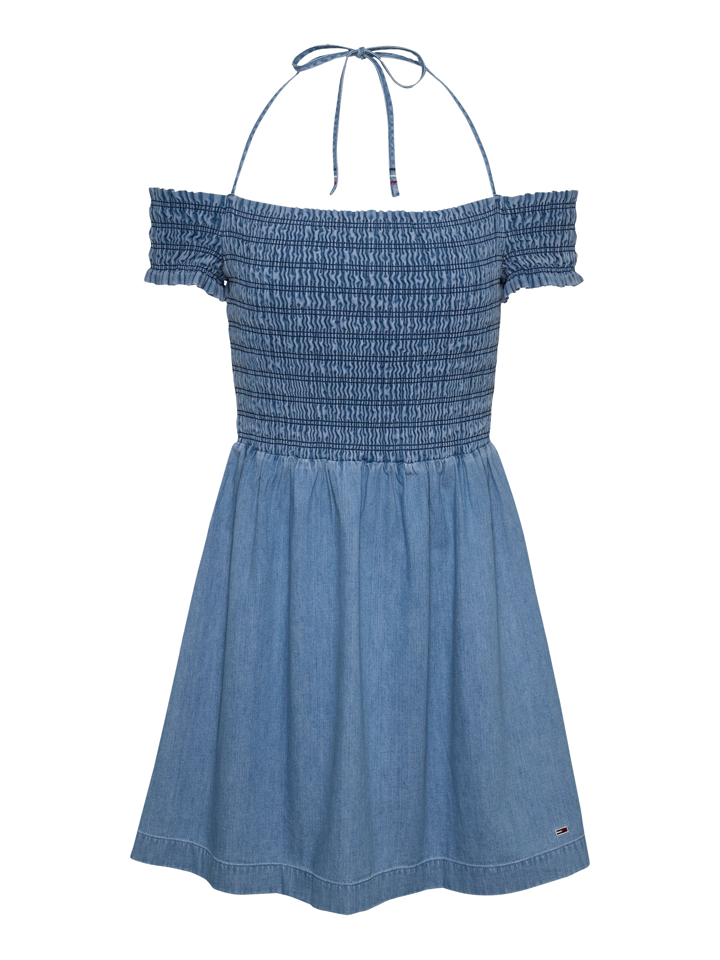 TJW CHAMBRAY FIT & FLARE DRESS Damen Blau