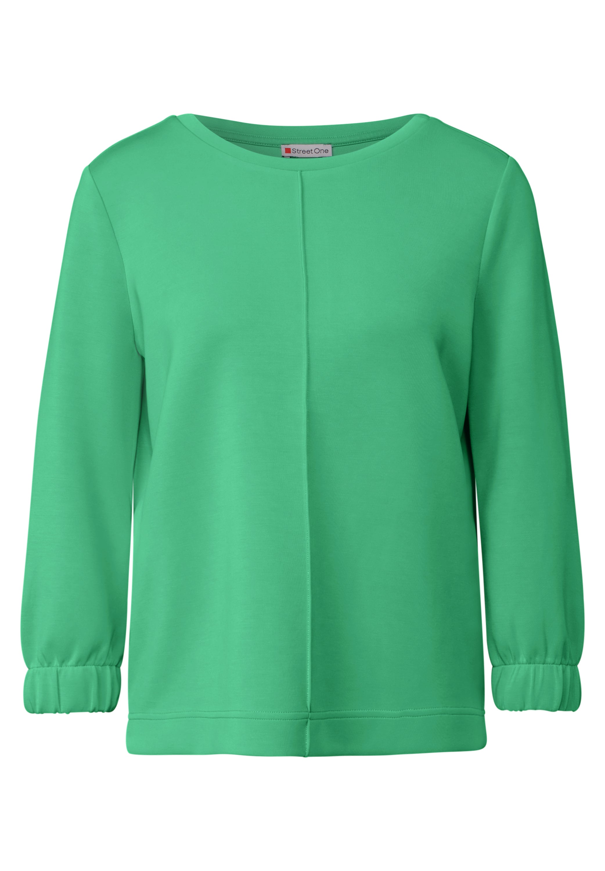 Street One Silk-Look Shirt Damen mit seidigem Glanz und 3/4-Ärmeln