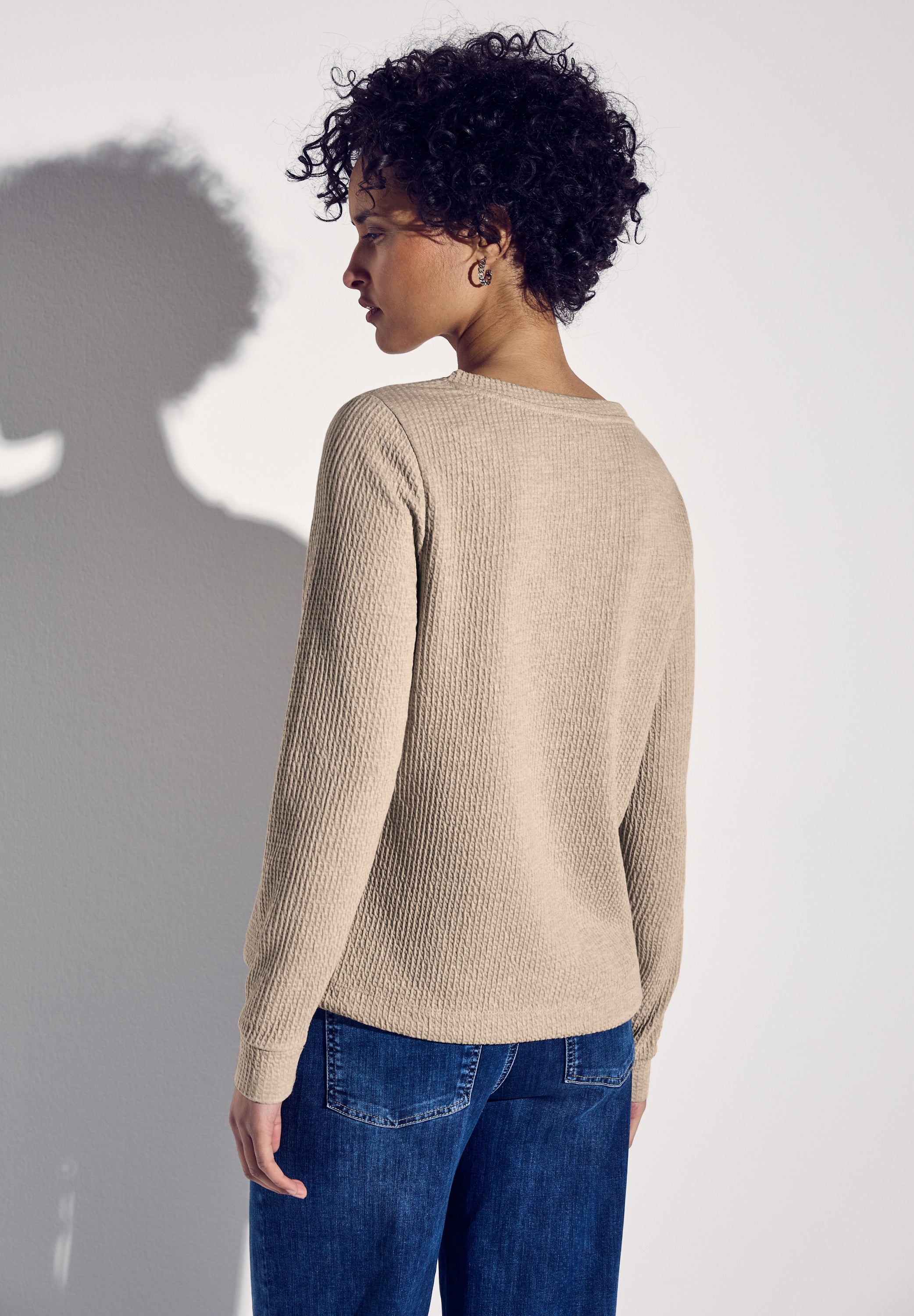 Street One Strukturshirt Damen kuschelig bequem