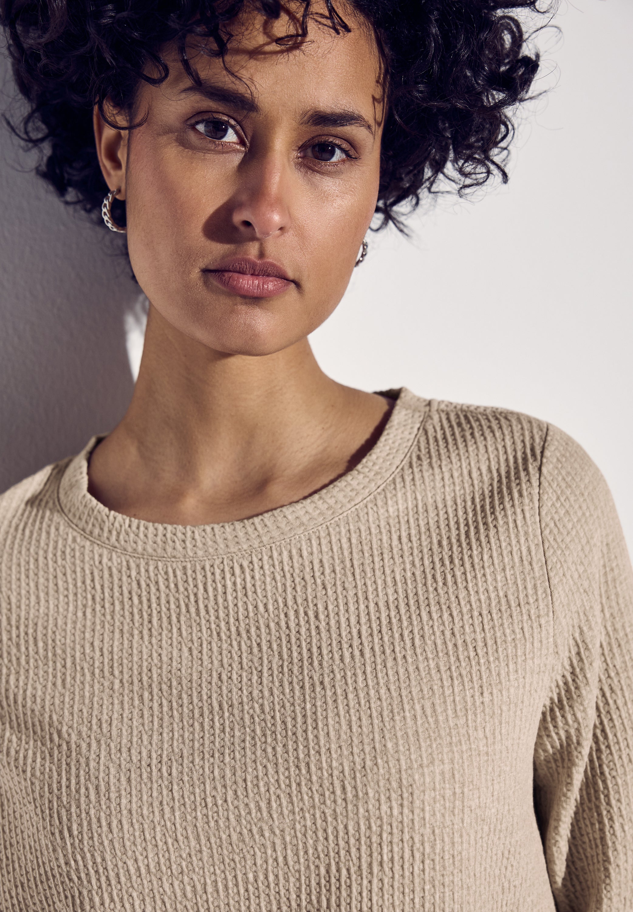 Street One Strukturshirt Damen kuschelig bequem