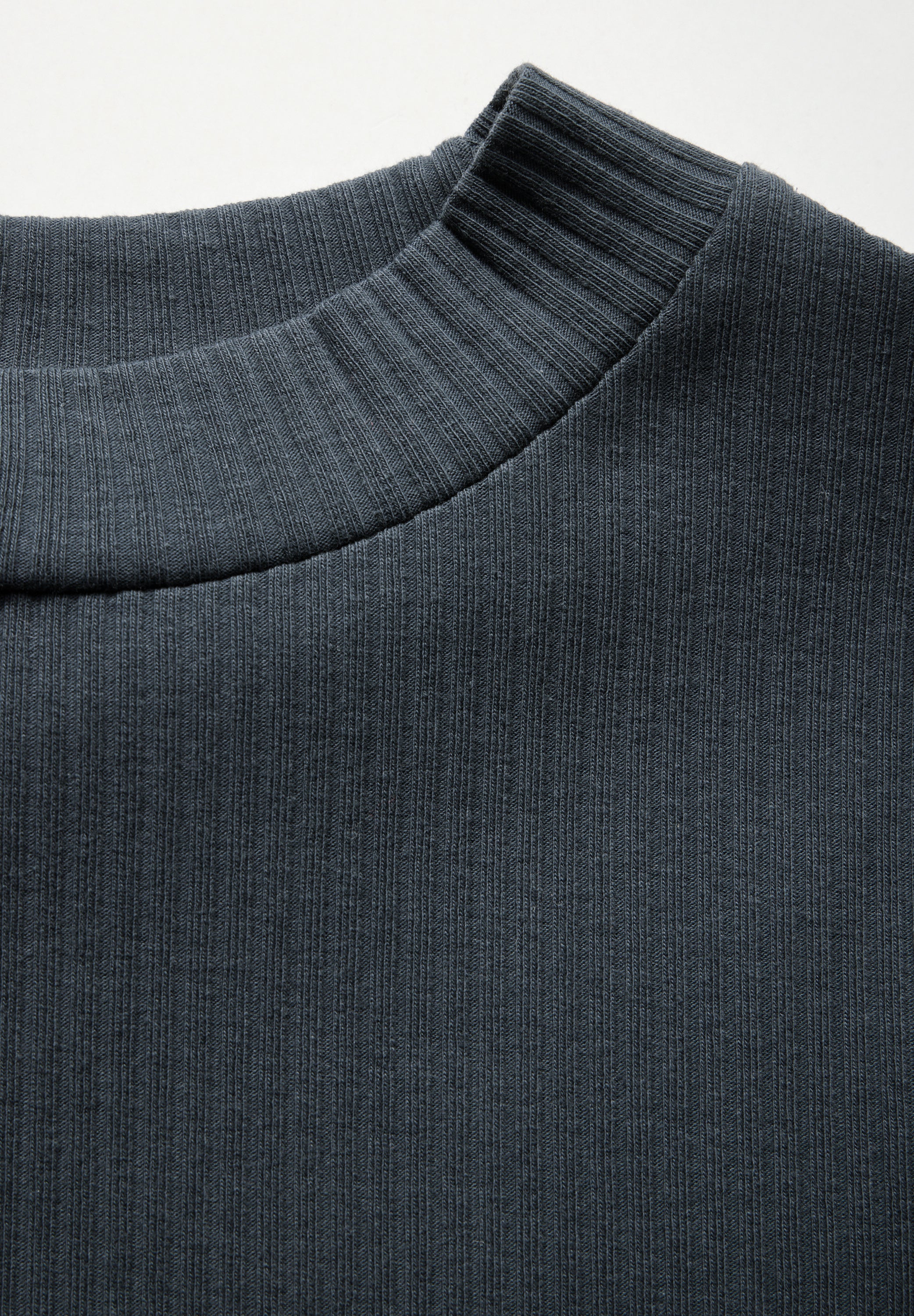 Street One Langarmshirt Damen mit Turtleneck und Rippstruktur