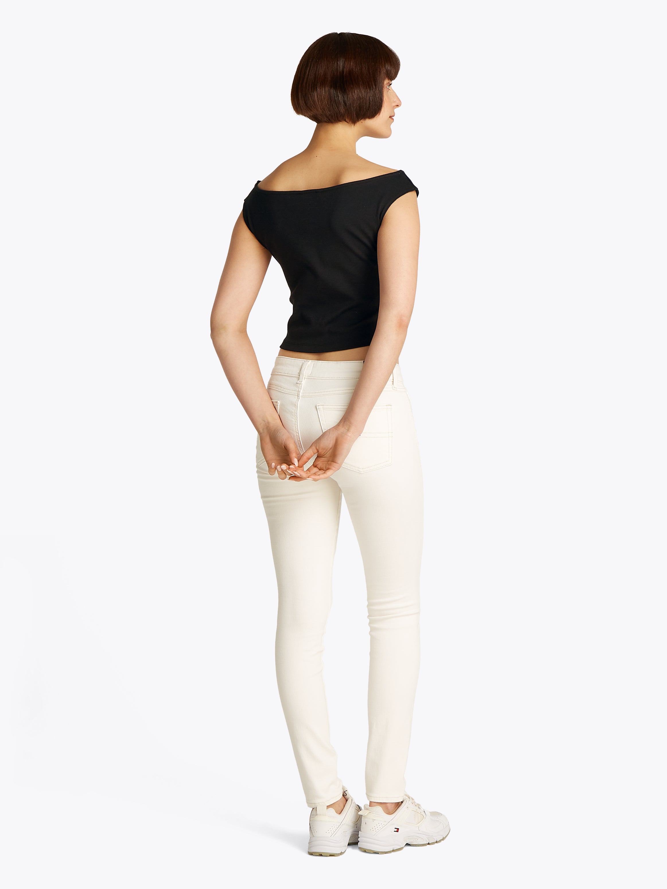 TJW BOAT NECK TOP SS EXT Damen Sommer-Shirt aus Baumwolle und Elasthan