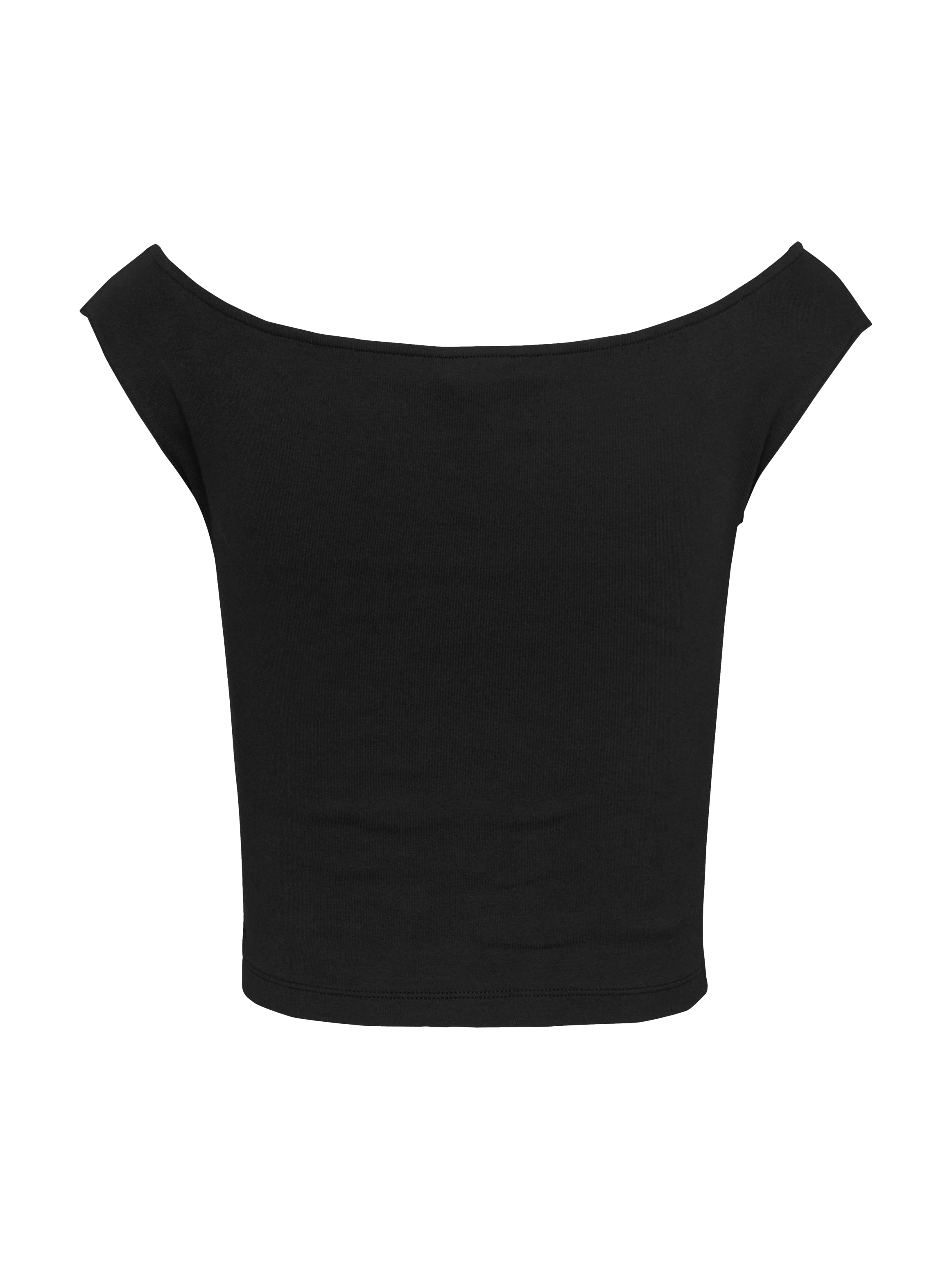 TJW BOAT NECK TOP SS EXT Damen Sommer-Shirt aus Baumwolle und Elasthan