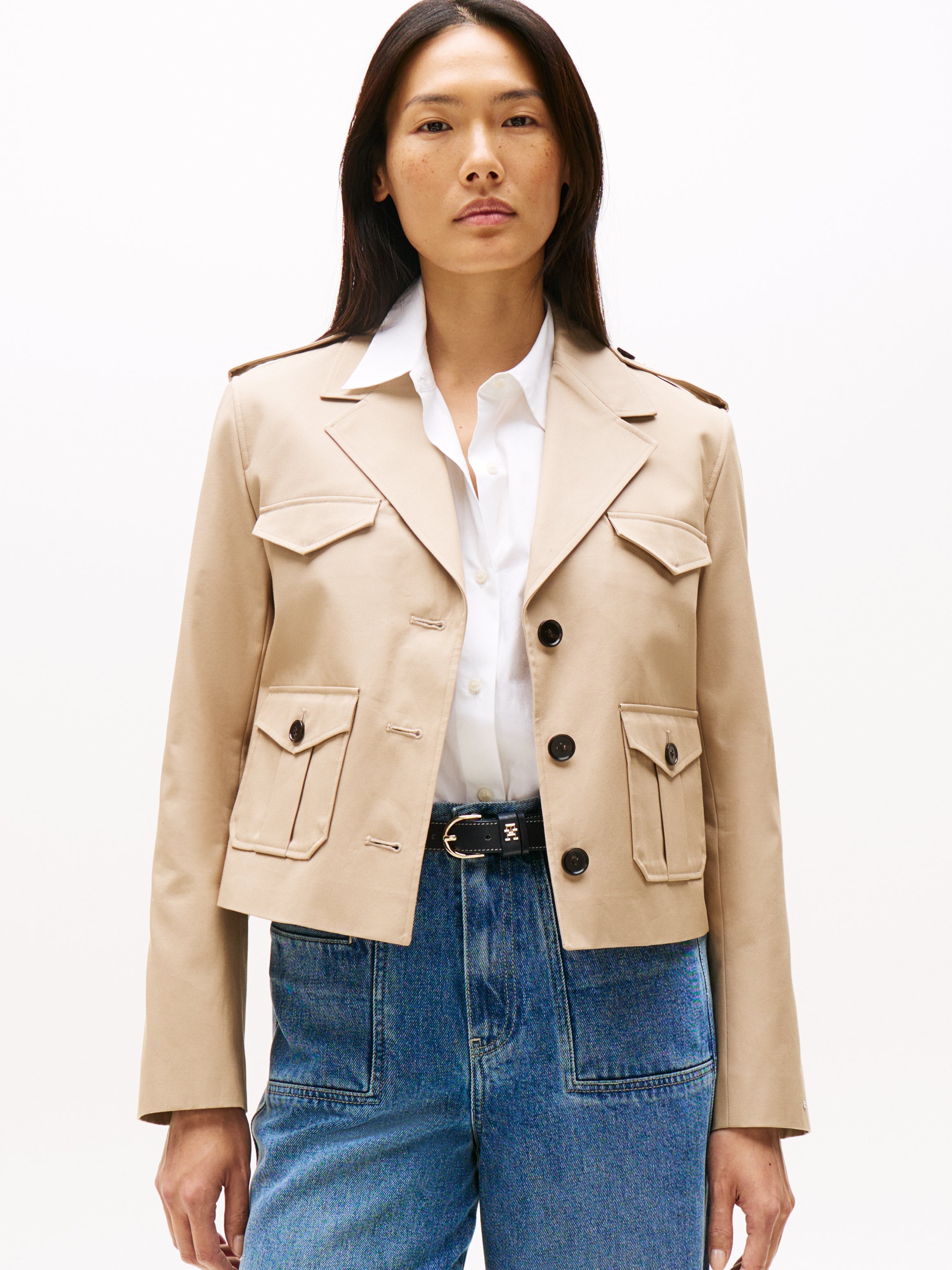 TheUR COTTON REGULAR LADY JACKET beige