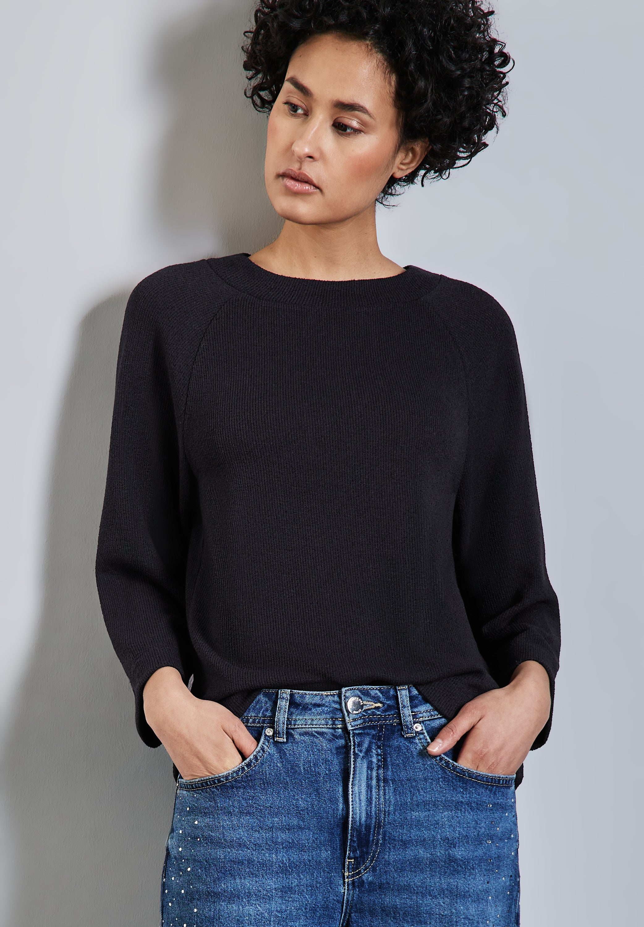 Street One Strick-Look Shirt Damen Vielseitig Kombinierbar