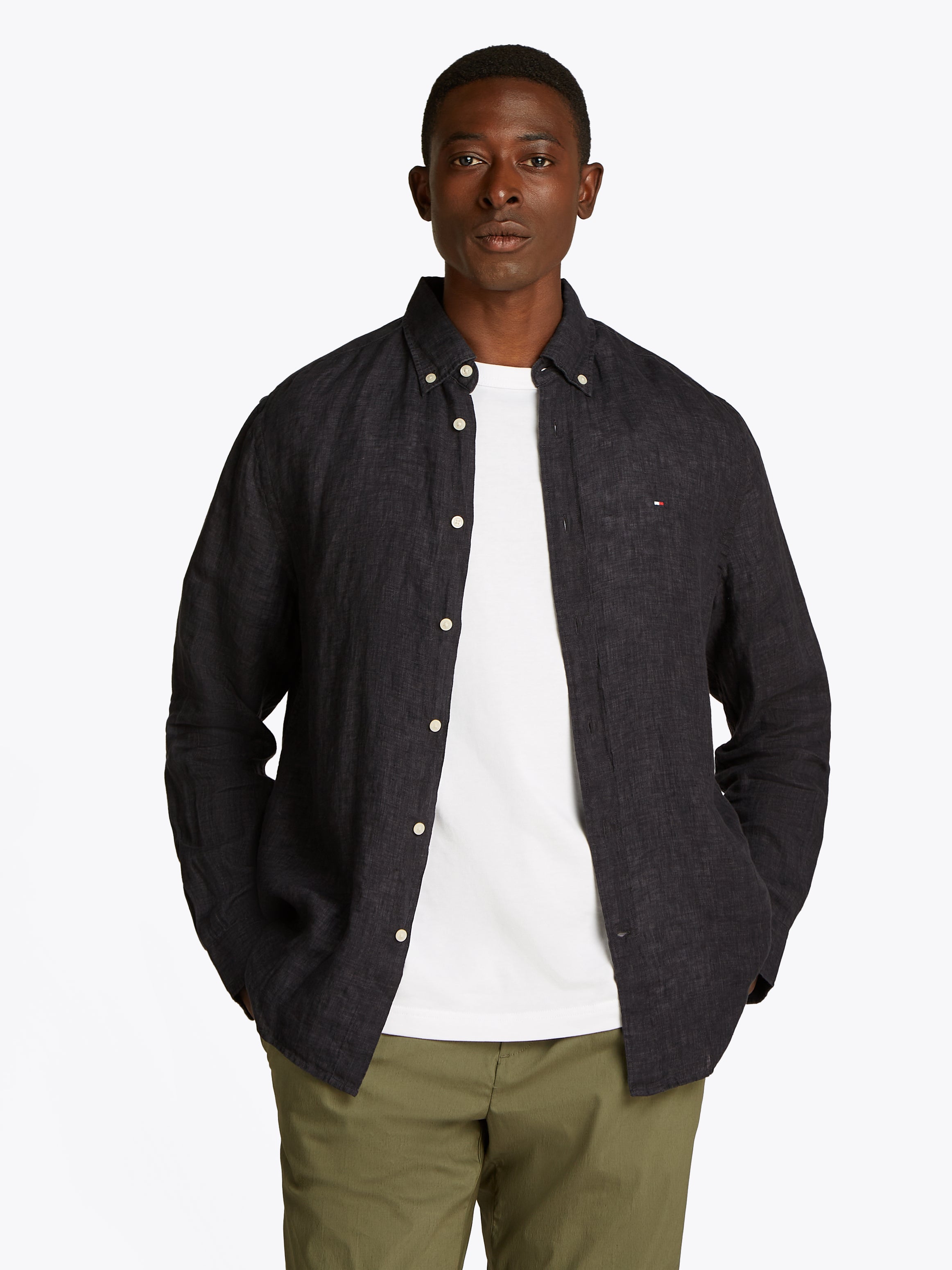Theur PIGMENT DYED LI SOLID RF SHIRT für Herren mit hochwertiger Verarbeitung