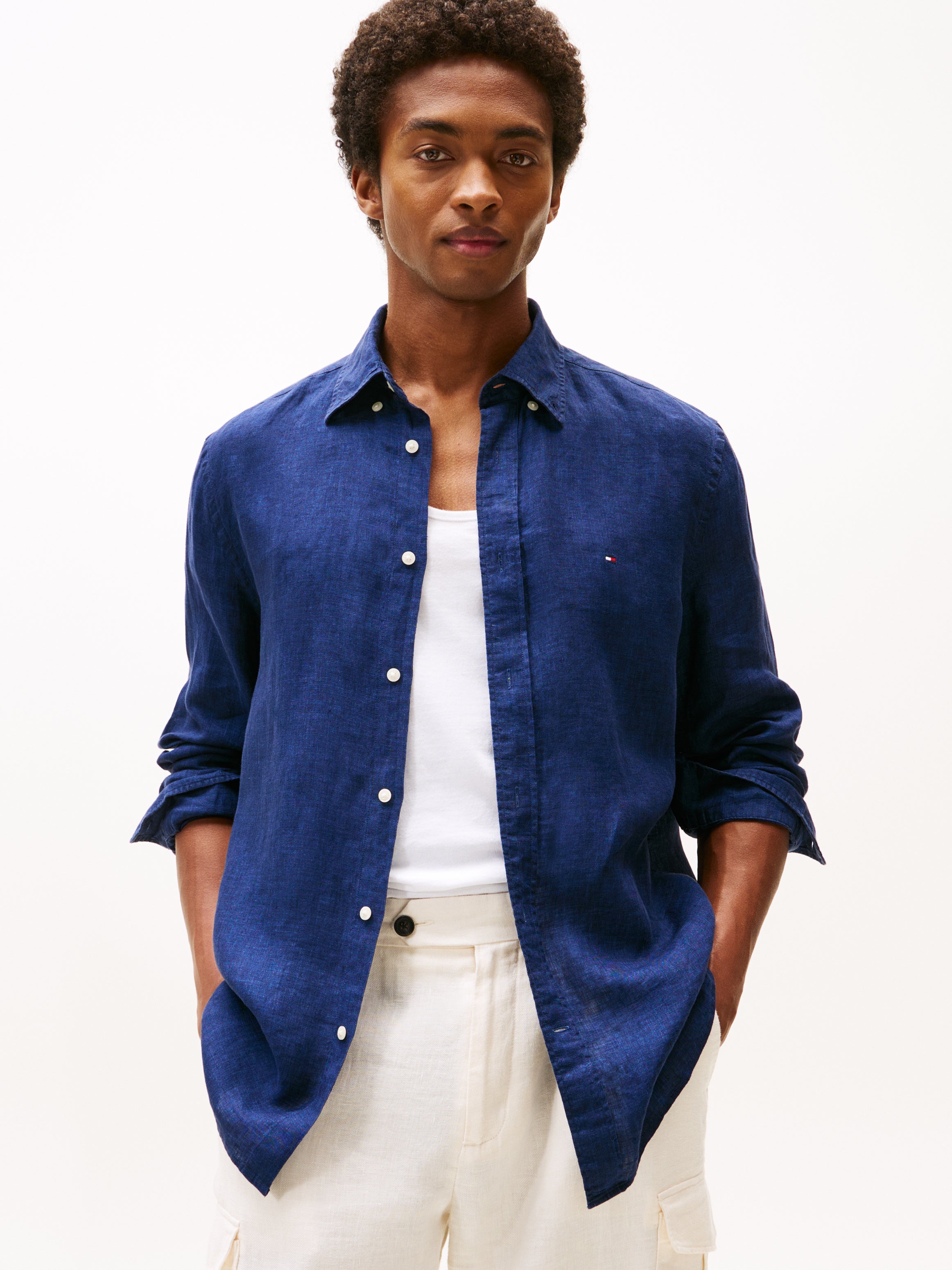 Theur PIGMENT DYED LI SOLID RF SHIRT für Herren mit hochwertiger Verarbeitung