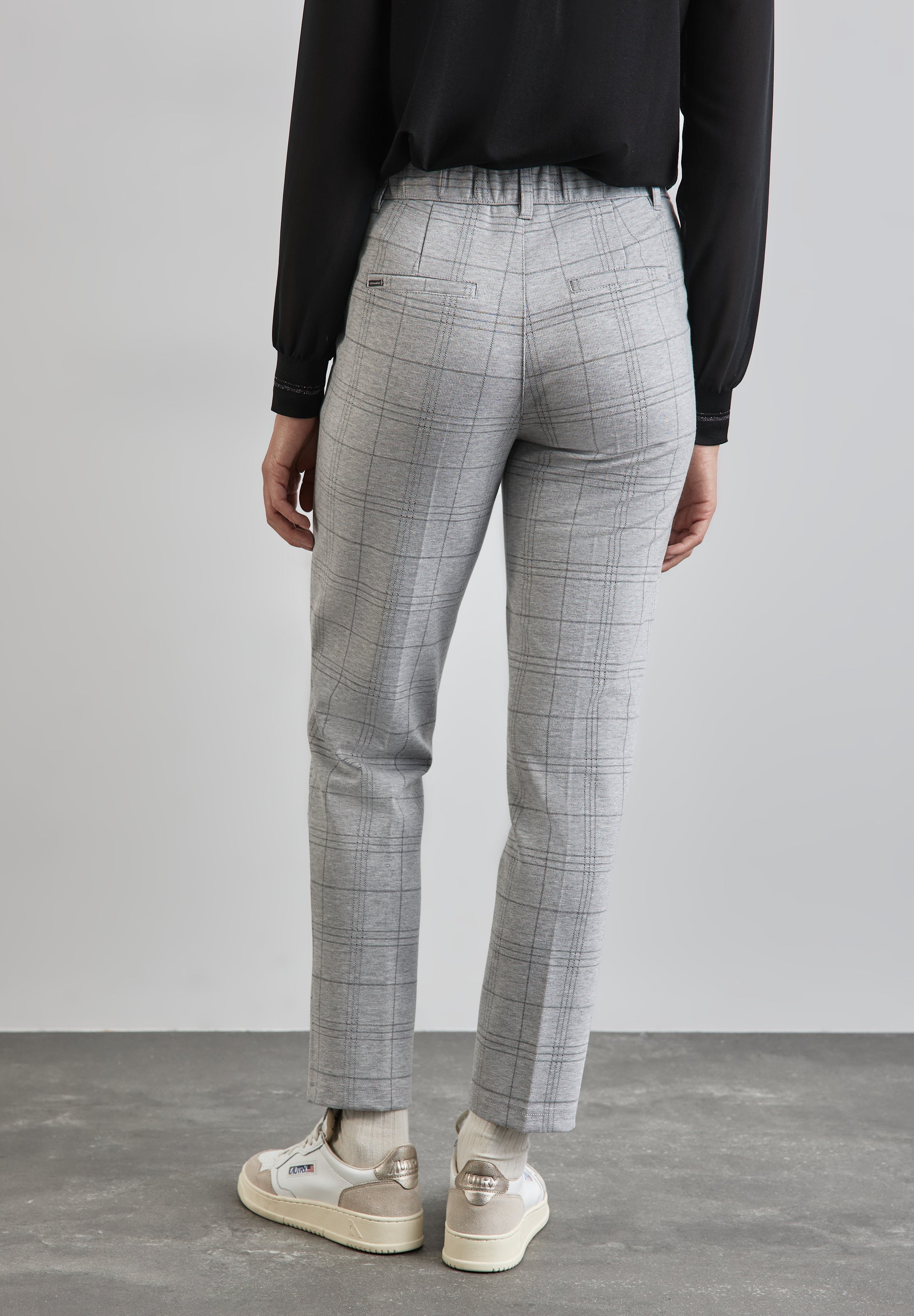 Street One Chino Damen Karomuster Casual Fit