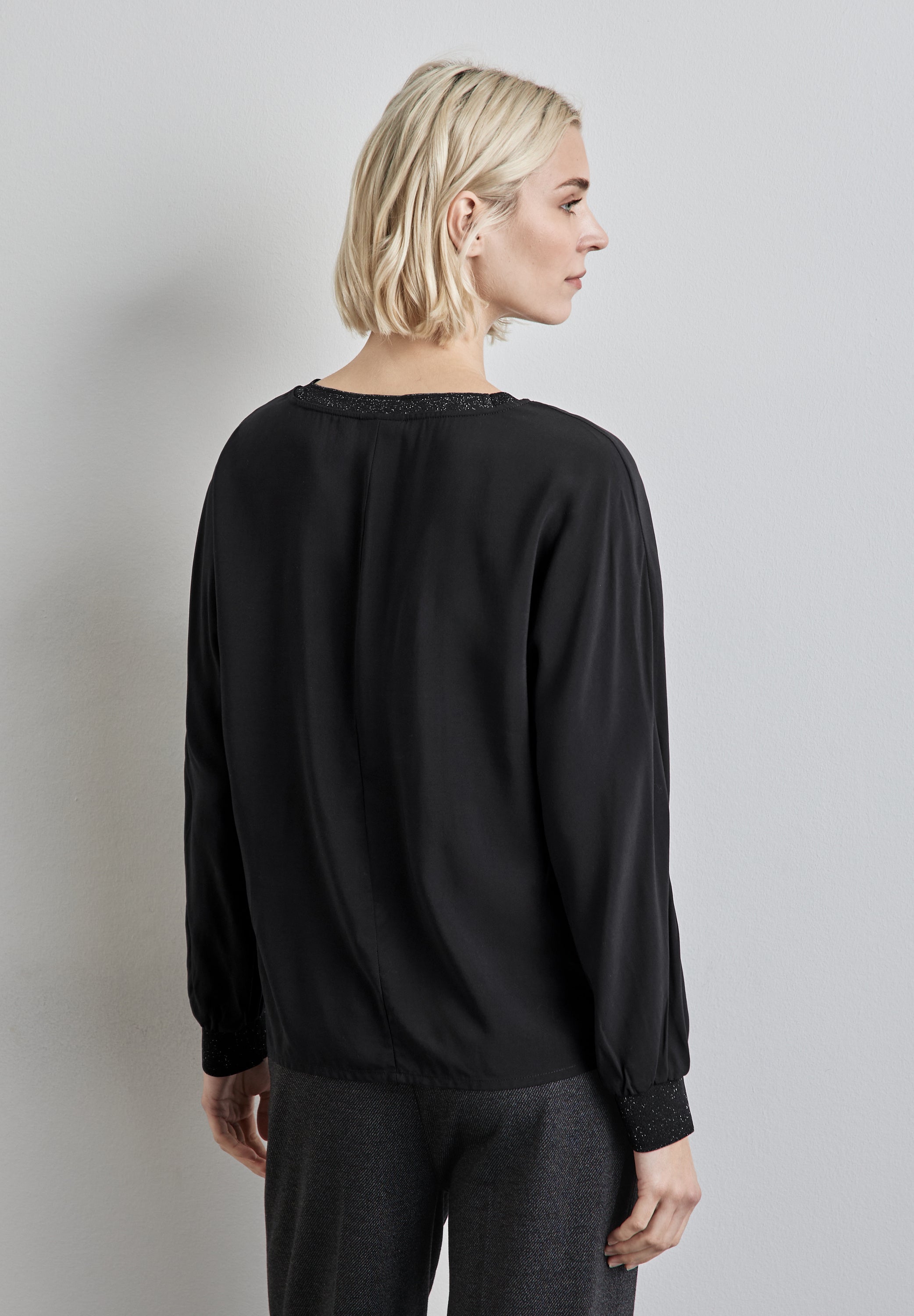 Street One Dolman Bluse Damen Glitzernde Eleganz