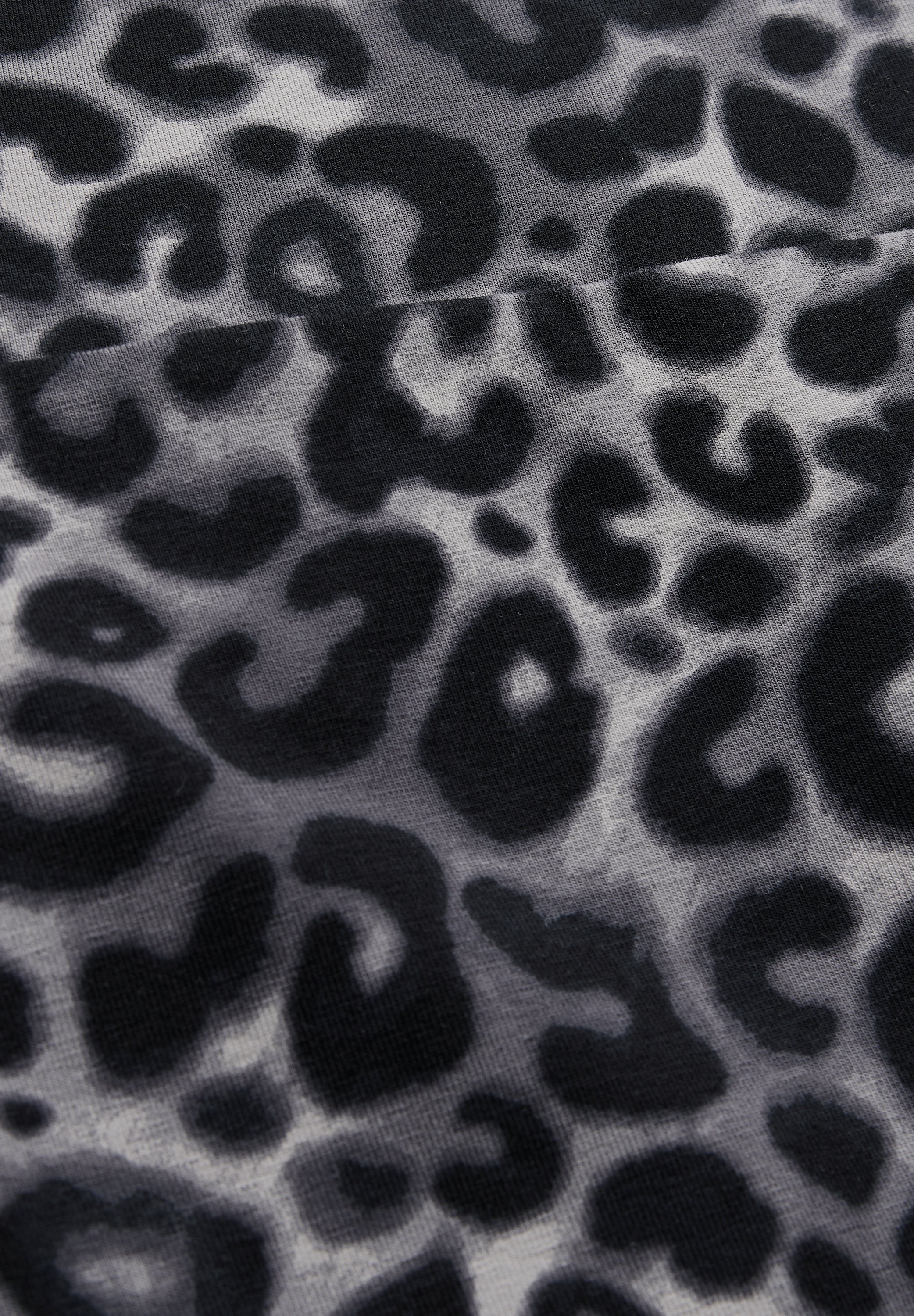 Street One Leggings Damen Leo-Print Elastischer Baumwollmix