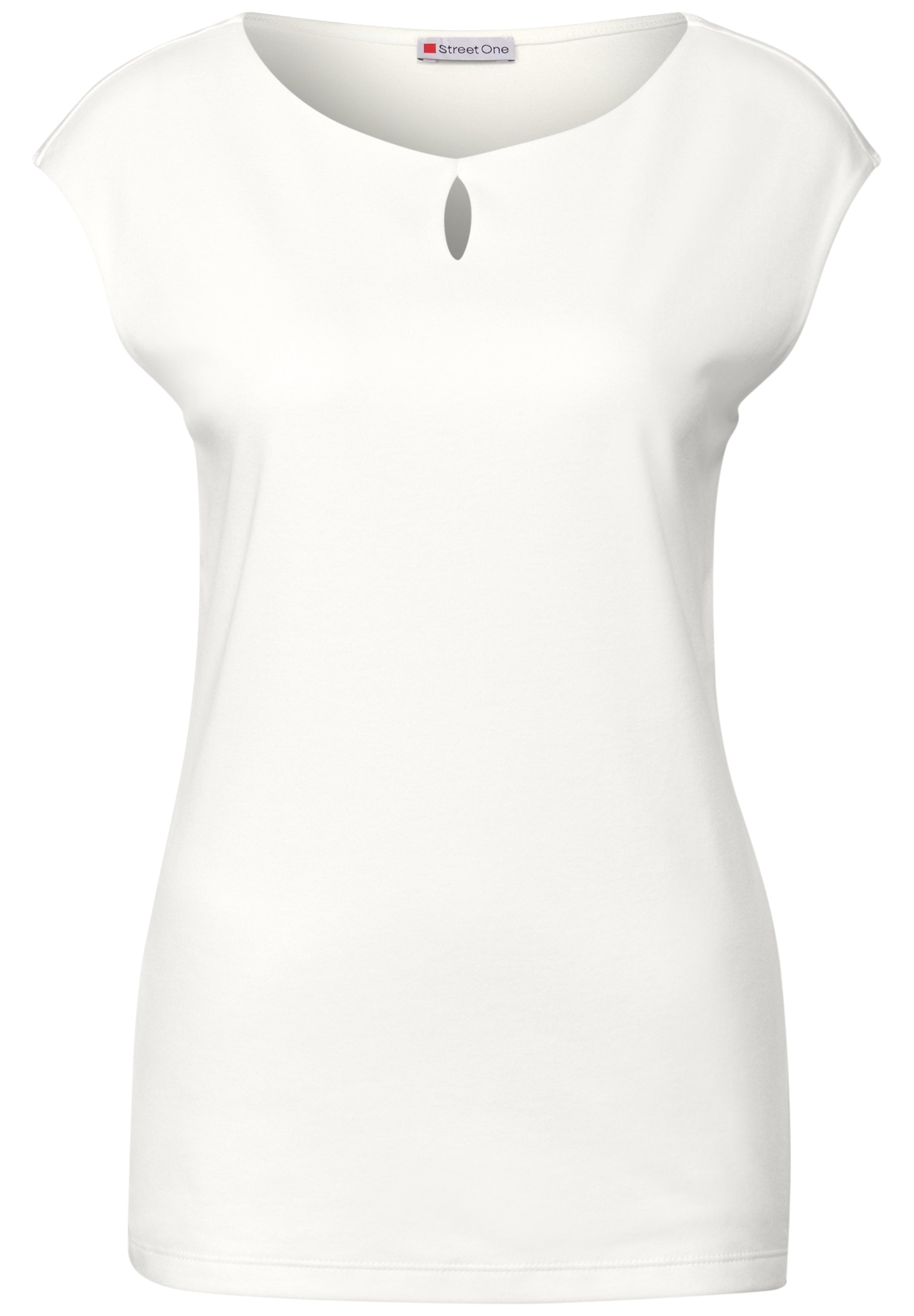 Street One ärmelloses Shirt Damen moderner Rundhalsausschnitt