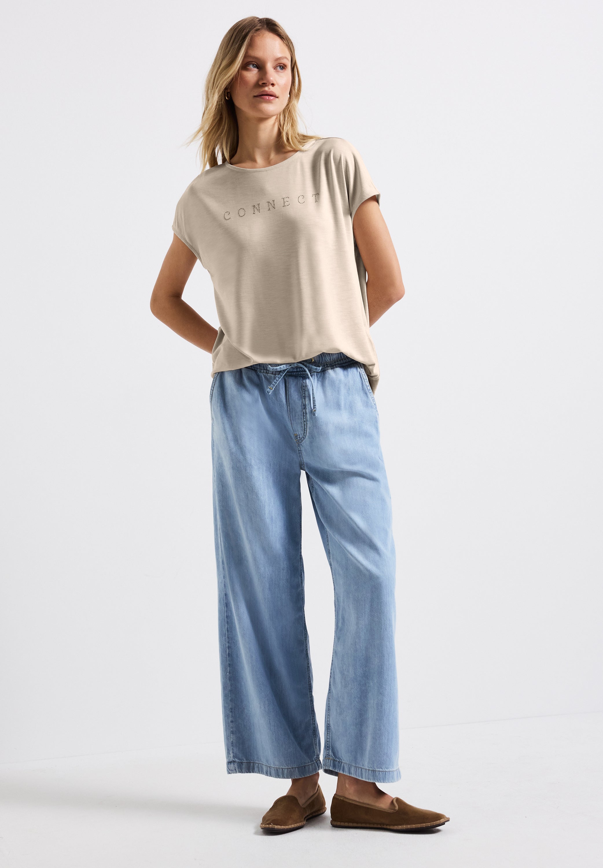 Street One Silk-Look Shirt Damen Luxus
