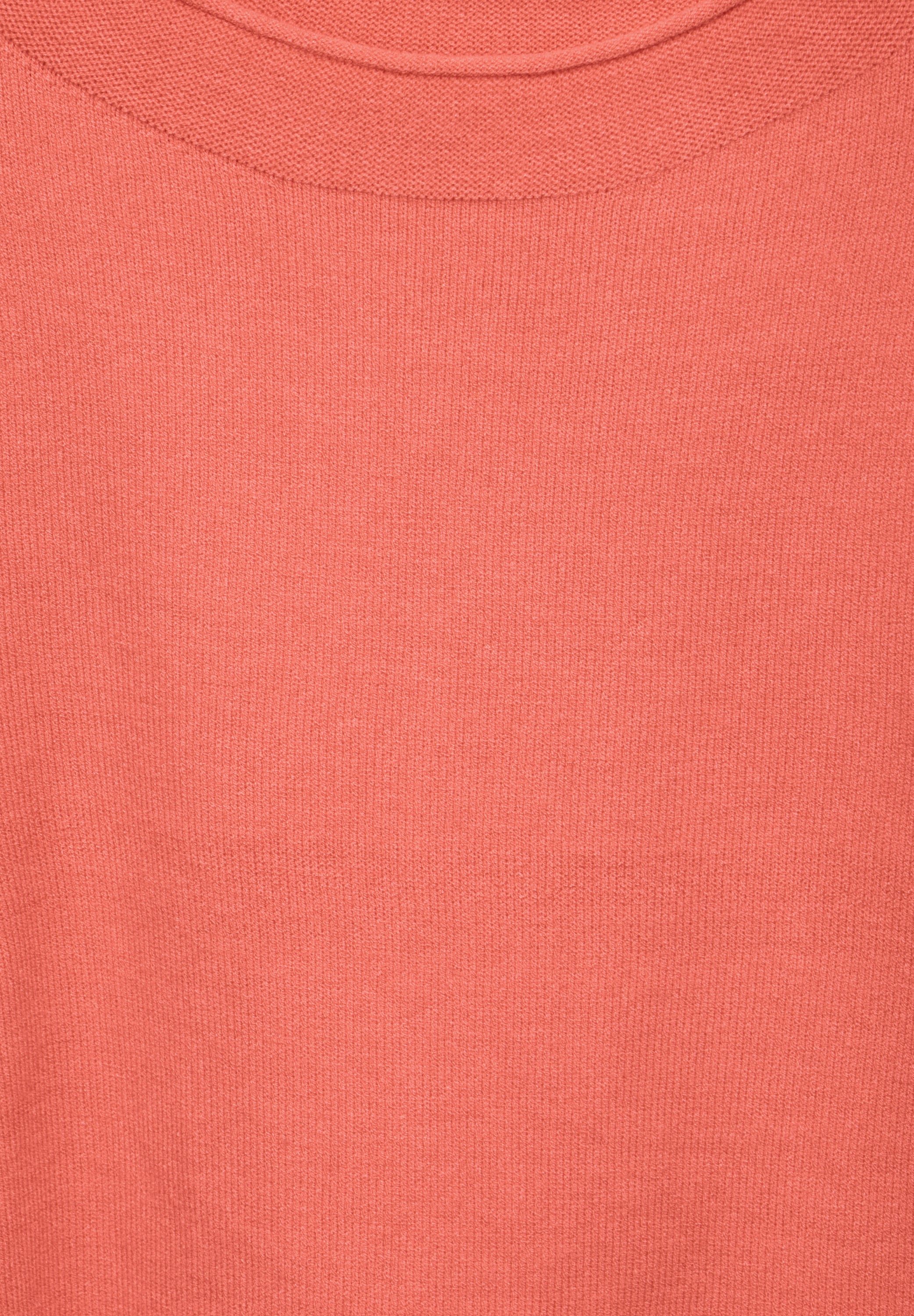 Street One Pullover Damen Gerollter Saum Langarm Bequem