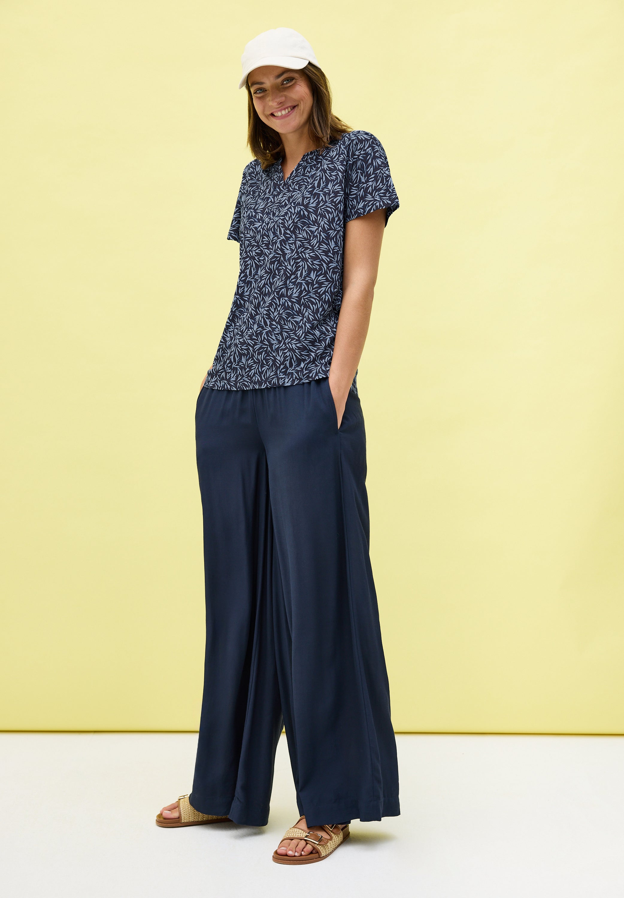 CECIL Tunika Damen Weiches Baumwoll-Modal Shirt