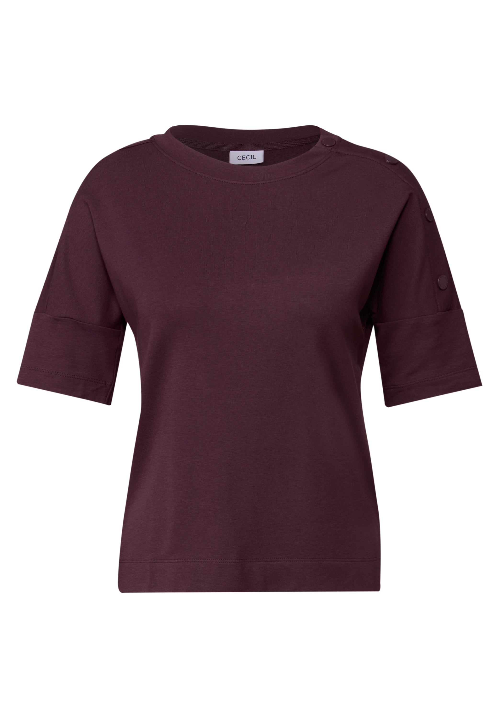 CECIL Shirt Damen mit Knopfdetail und dropped shoulders